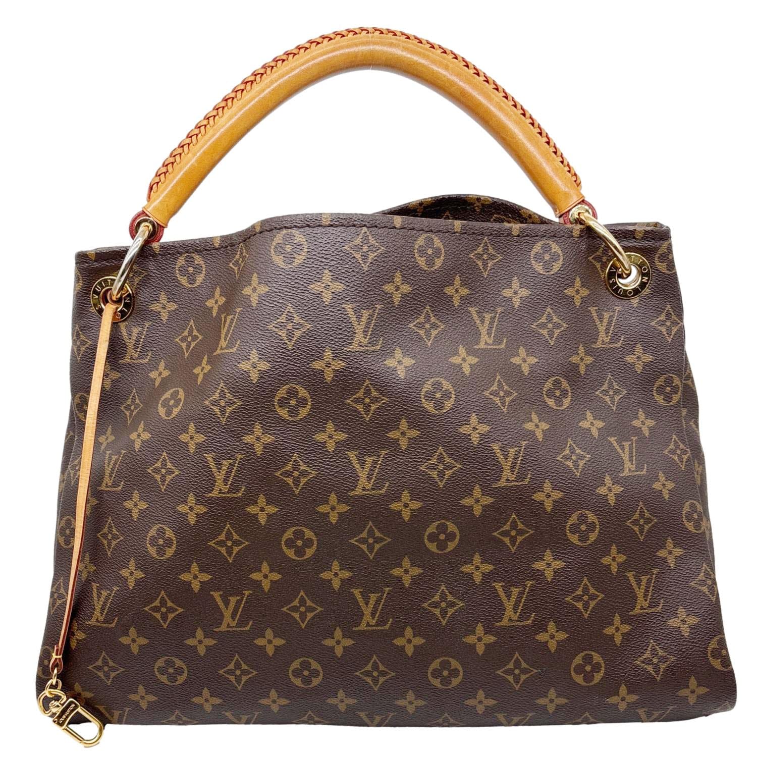 LOUIS VUITTON Artsy MM Monogram Canvas Hobo Shoulder Bag Brown