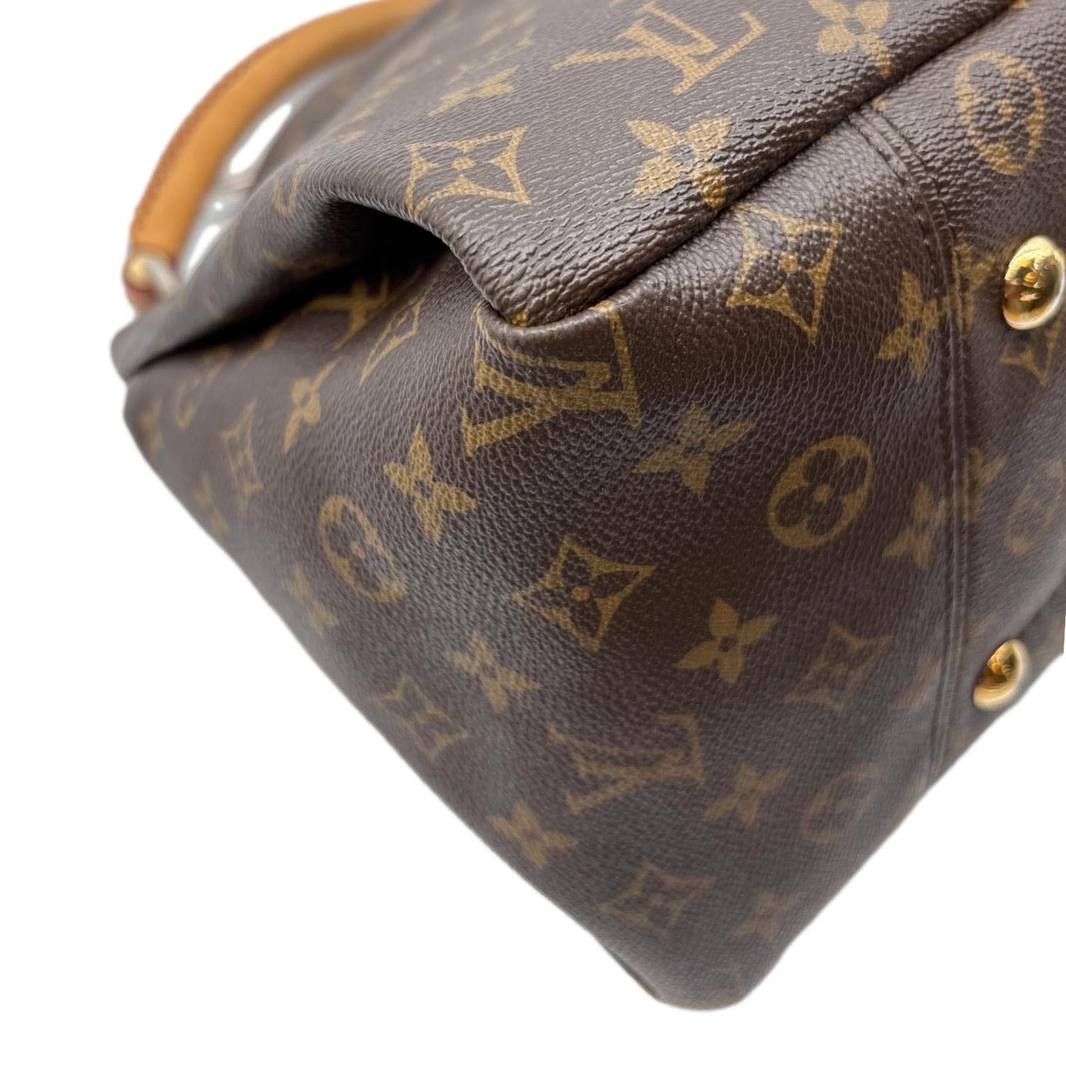 LOUIS VUITTON Artsy MM Monogram Canvas Hobo Shoulder Bag Brown