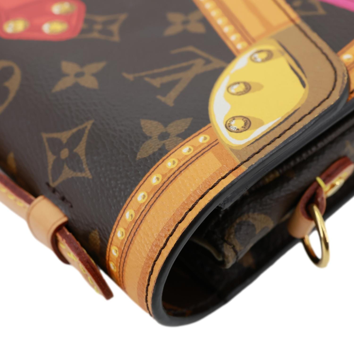 LOUIS VUITTON Summer Trunk Metis Pochette Monogram Canvas Crossbody Bag Brown