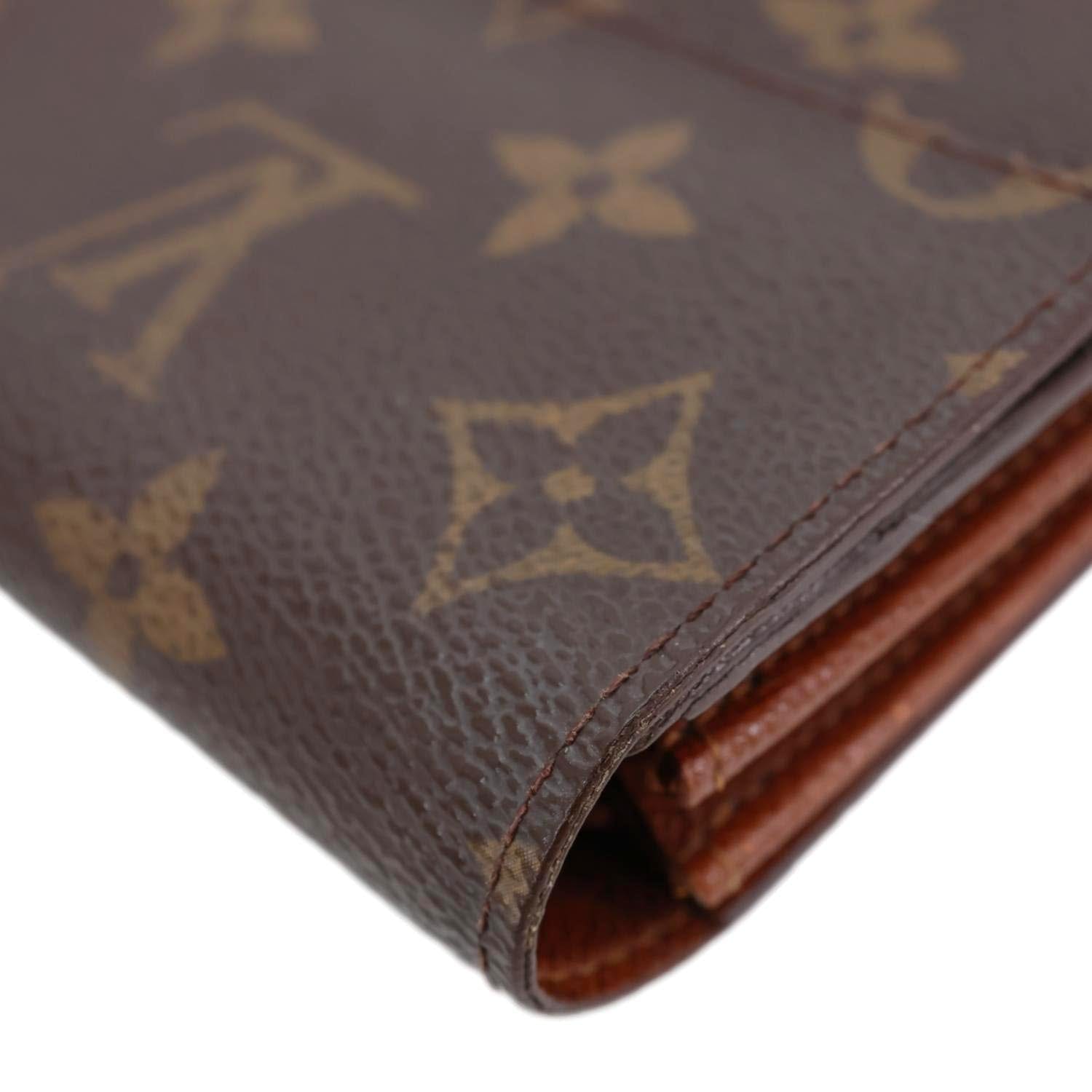 LOUIS VUITTON Sarah Vintage Monogram Canvas Wallet Brown