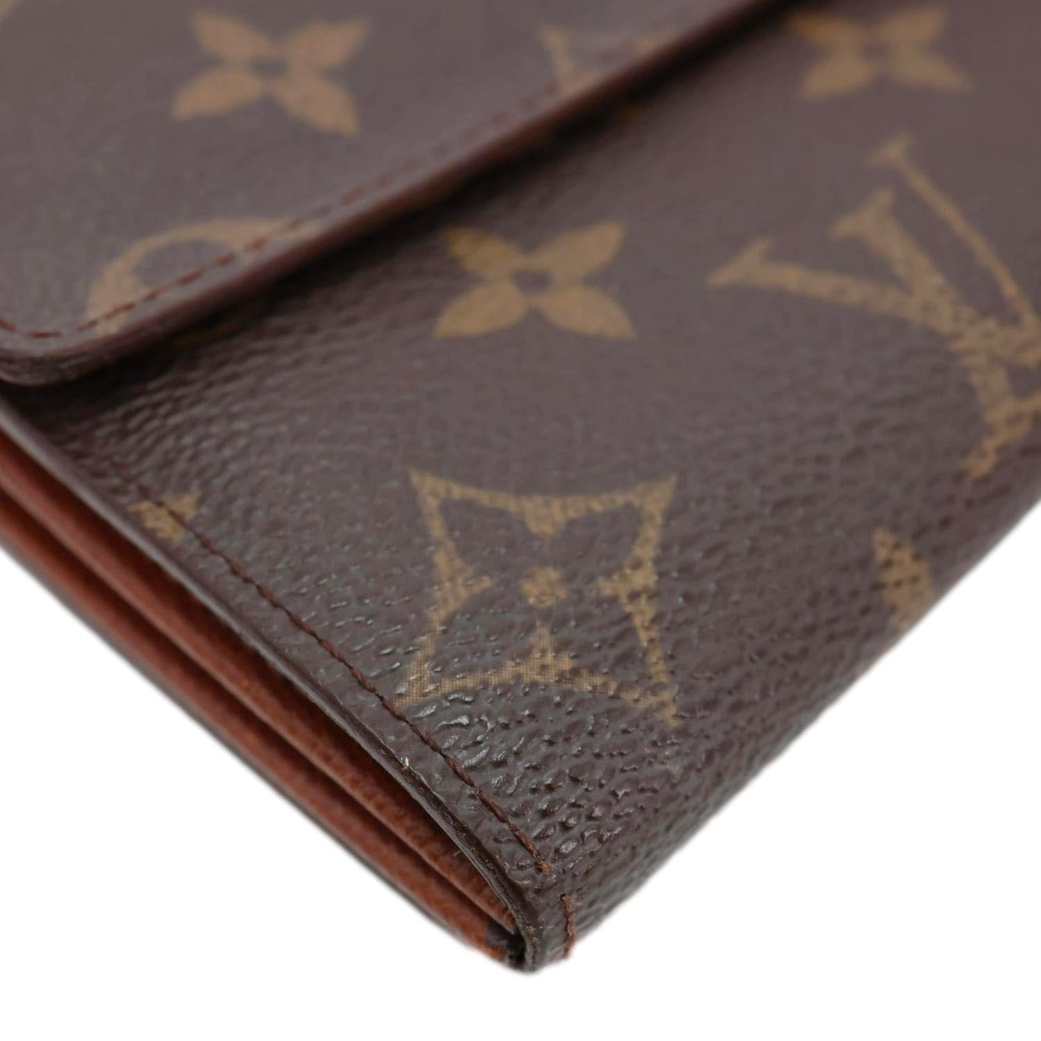 LOUIS VUITTON Sarah Vintage Monogram Canvas Wallet Brown