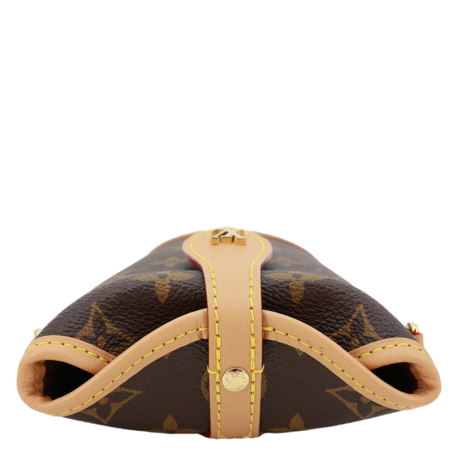 LOUIS VUITTON Fold Me Pouch Monogram Canvas Shoulder Bag Brown