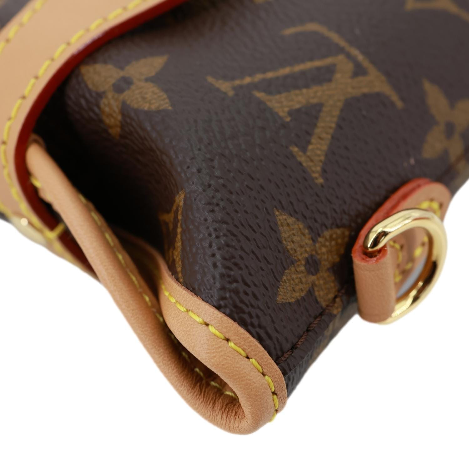 LOUIS VUITTON Fold Me Pouch Monogram Canvas Shoulder Bag Brown