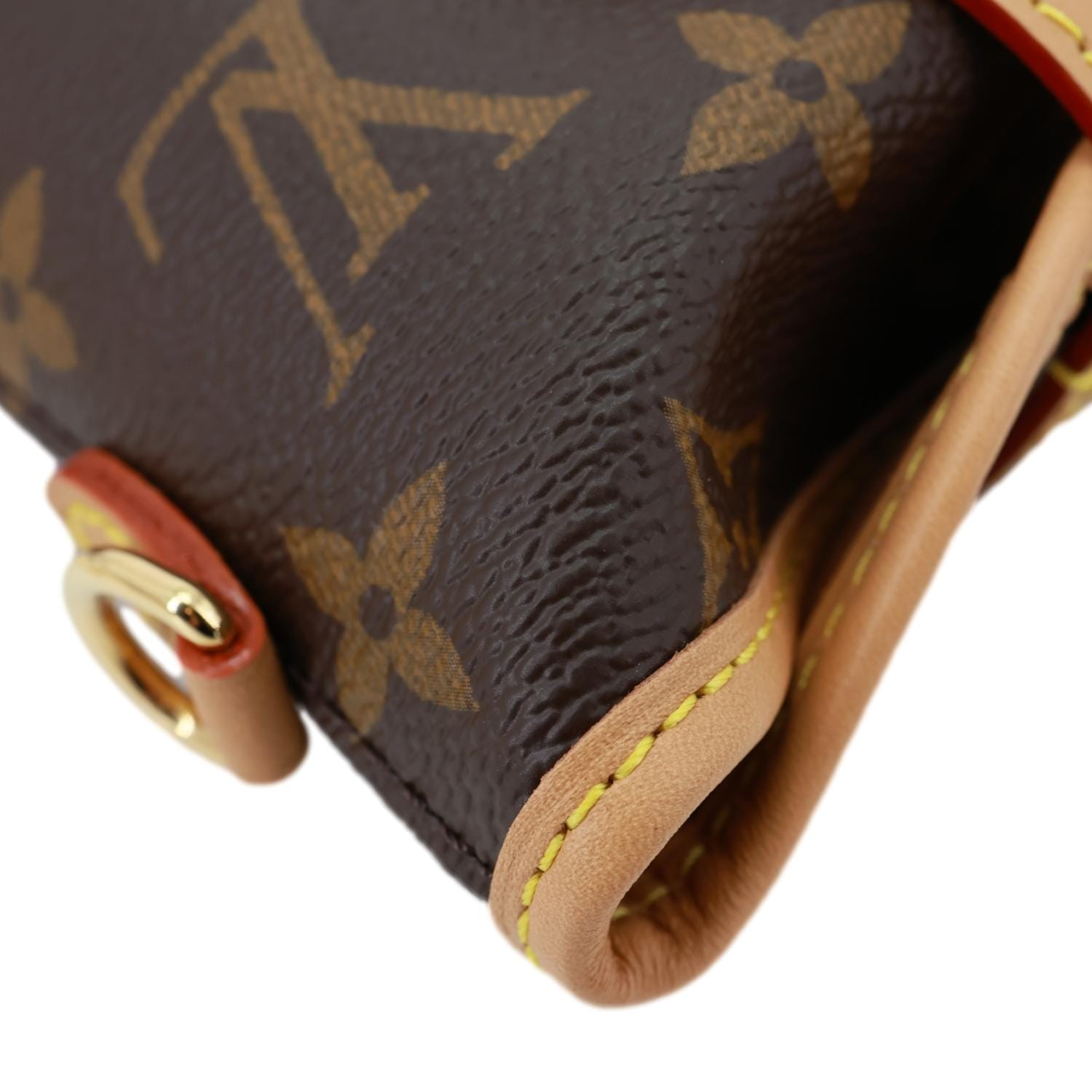 LOUIS VUITTON Fold Me Pouch Monogram Canvas Shoulder Bag Brown