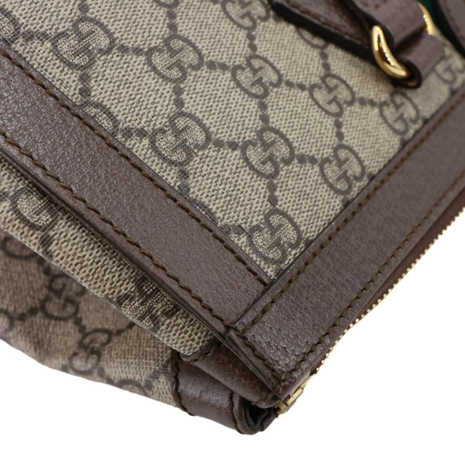 GUCCI Ophidia Medium GG Supreme Tote Shoulder Bag Beige 524537