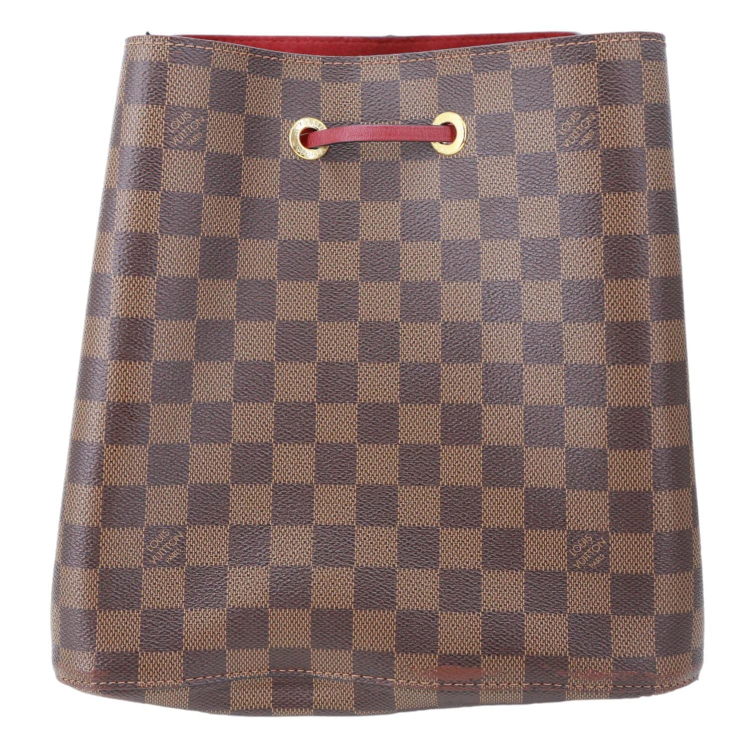 LOUIS VUITTON Neonoe MM Damier Ebene Shoulder Bag Brown