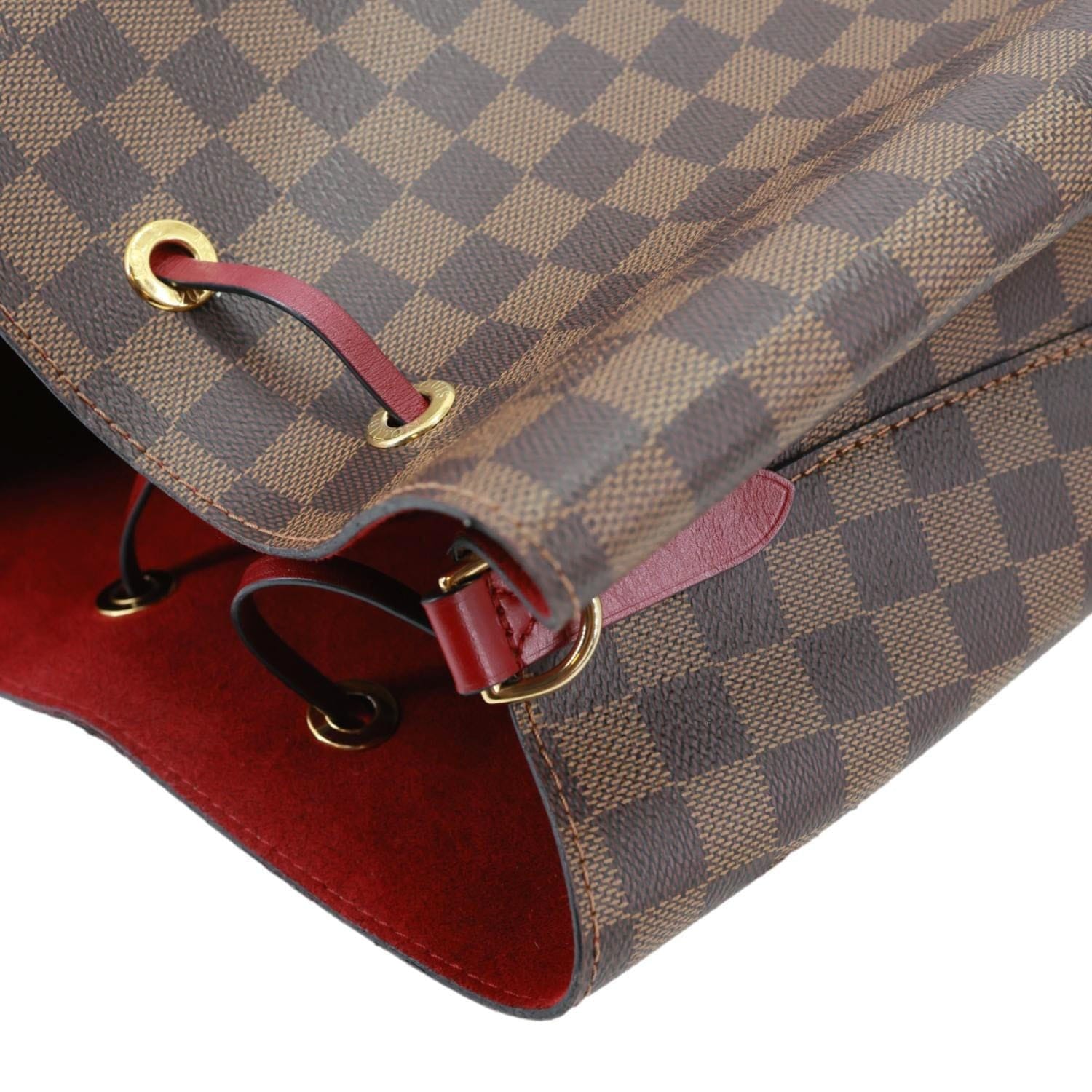 LOUIS VUITTON Neonoe MM Damier Ebene Shoulder Bag Brown