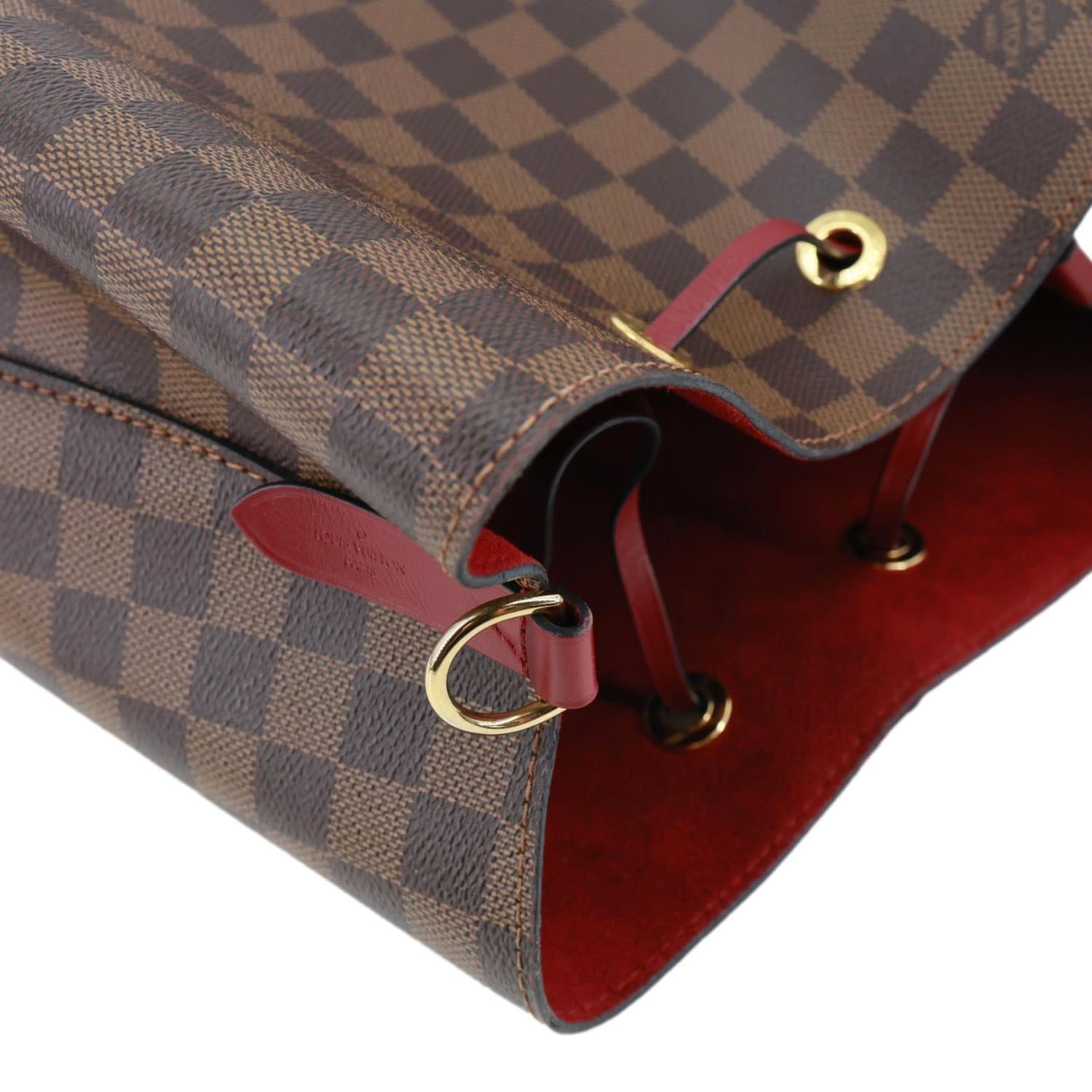 LOUIS VUITTON Neonoe MM Damier Ebene Shoulder Bag Brown