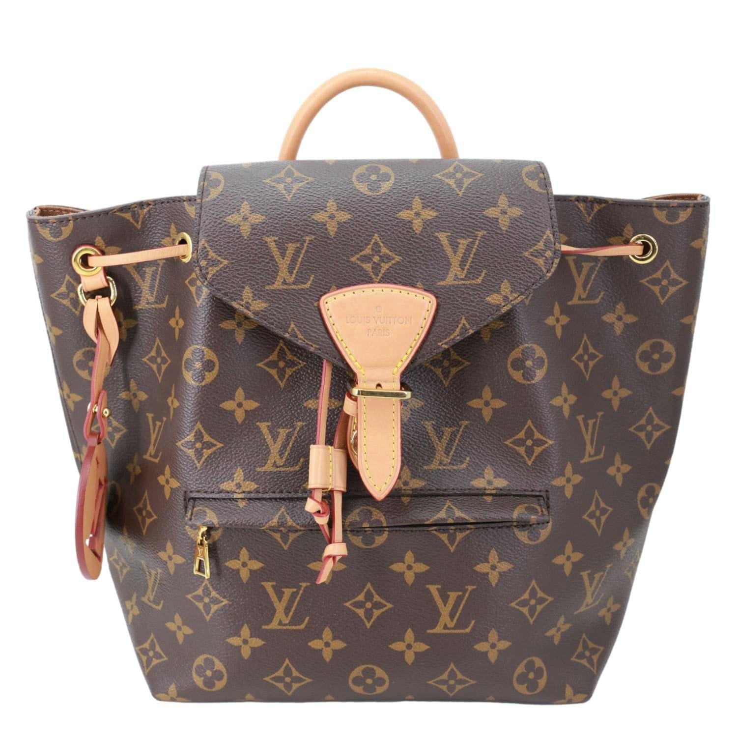 LOUIS VUITTON Montsouris PM Monogram Canvas Backpack Brown