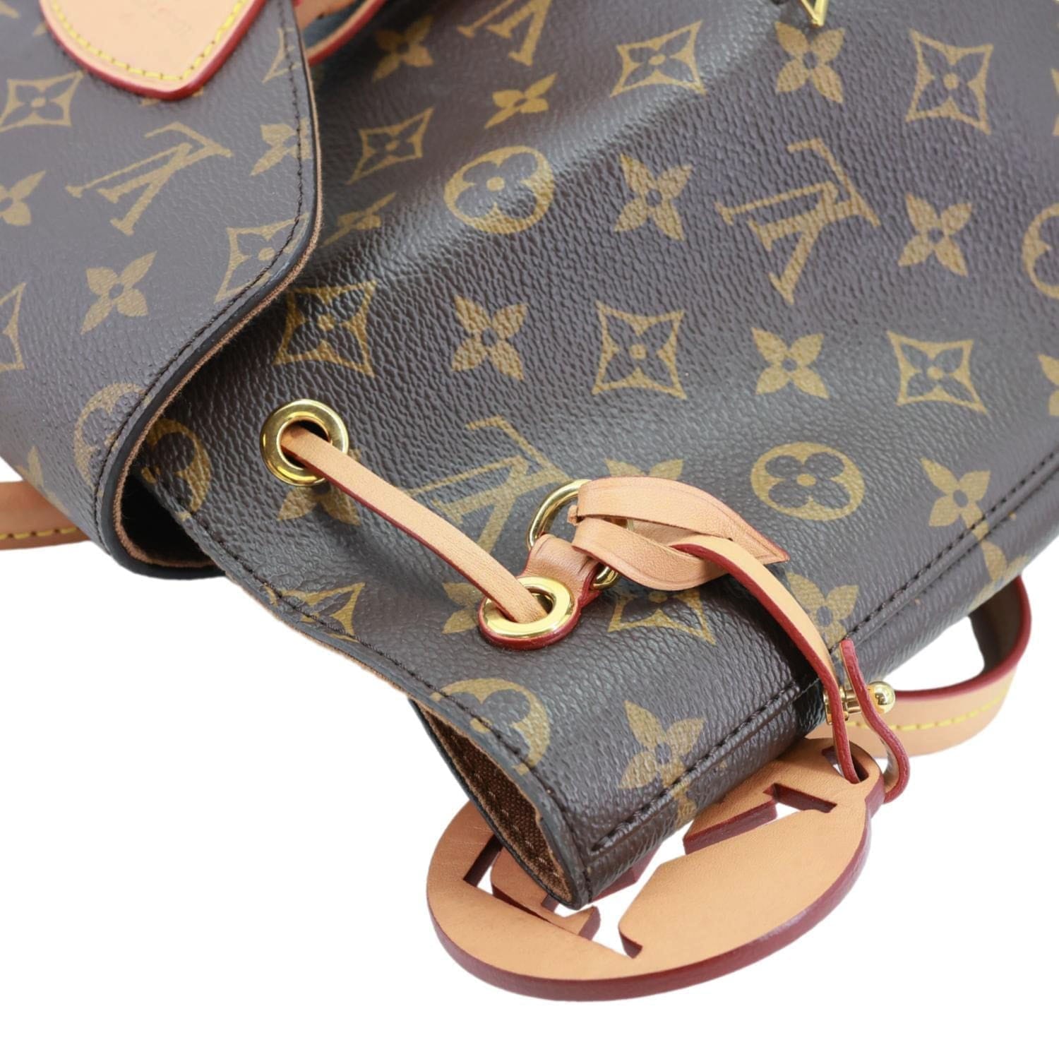 LOUIS VUITTON Montsouris PM Monogram Canvas Backpack Brown