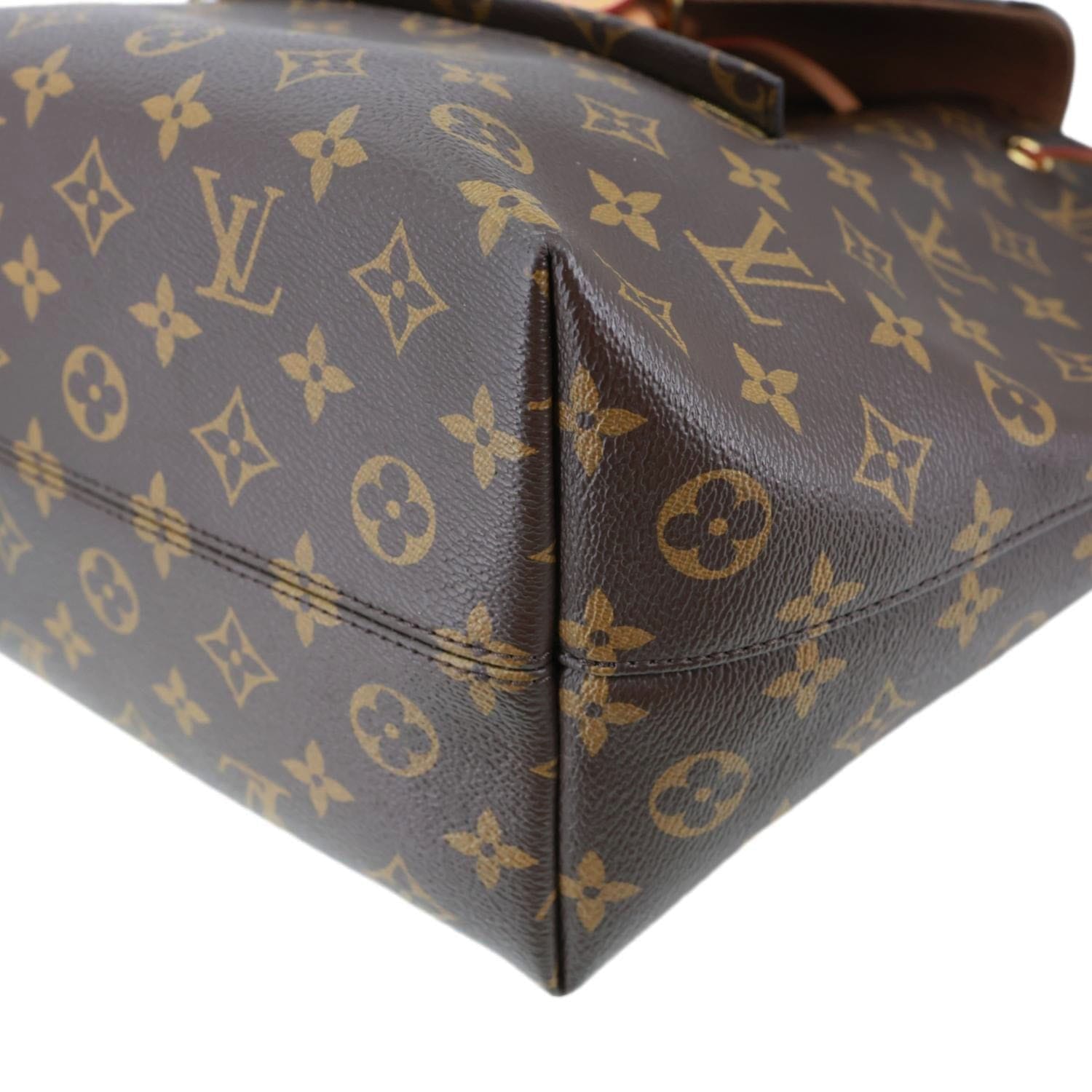 LOUIS VUITTON Montsouris PM Monogram Canvas Backpack Brown