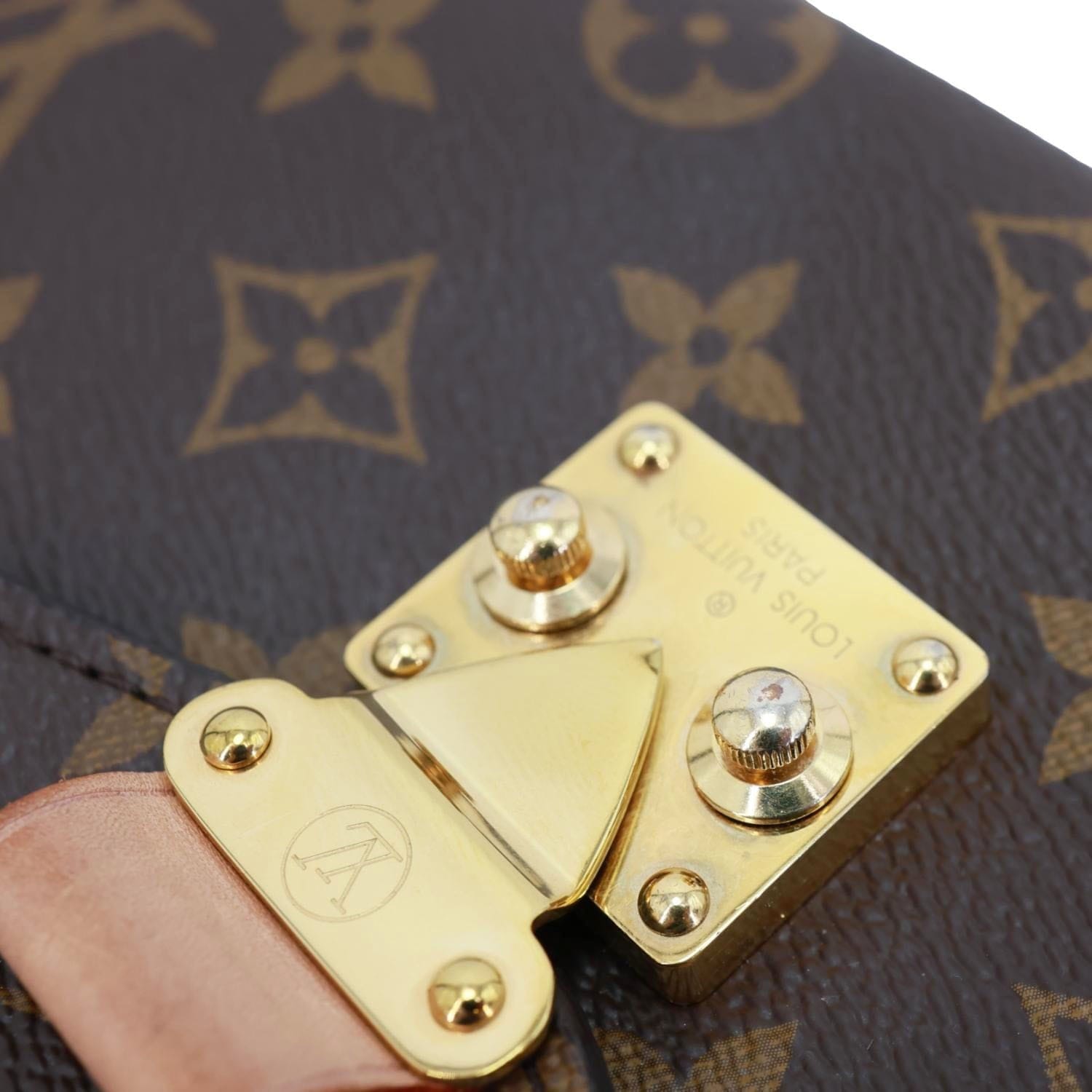 LOUIS VUITTON Metis Pochette Monogram Canvas Crossbody Bag Brown