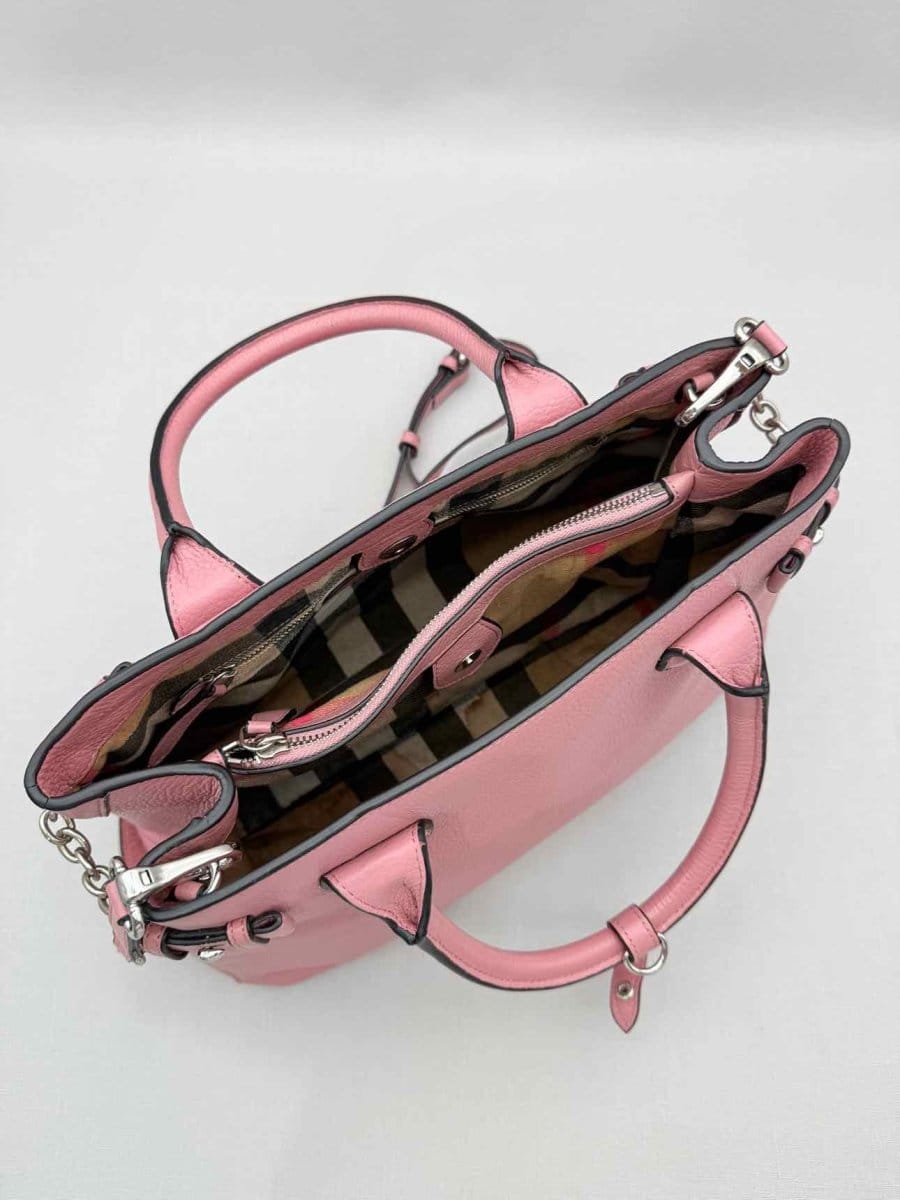 BURBERRY Banner Pink Tote Bag