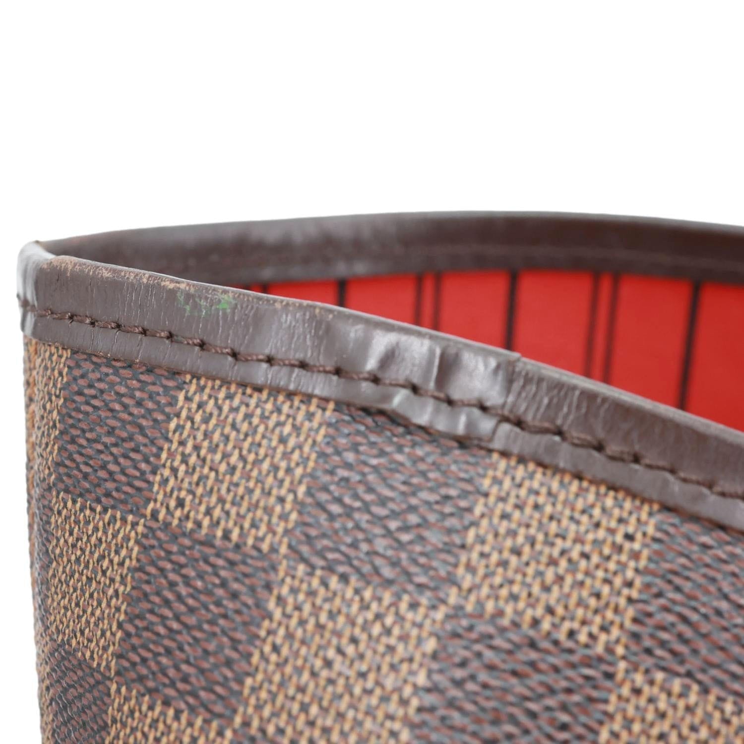 LOUIS VUITTON Neverfull GM Damier Ebene Tote Bag Brown