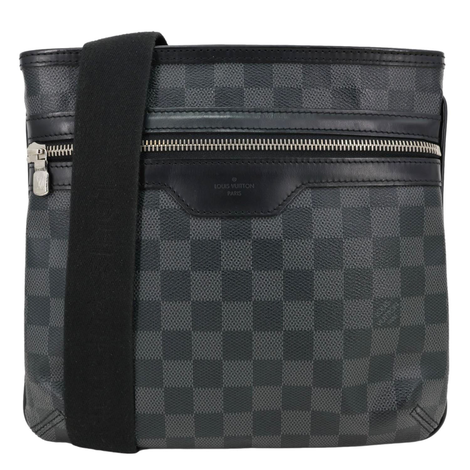 LOUIS VUITTON Thomas Damier Graphite Messenger Bag Black