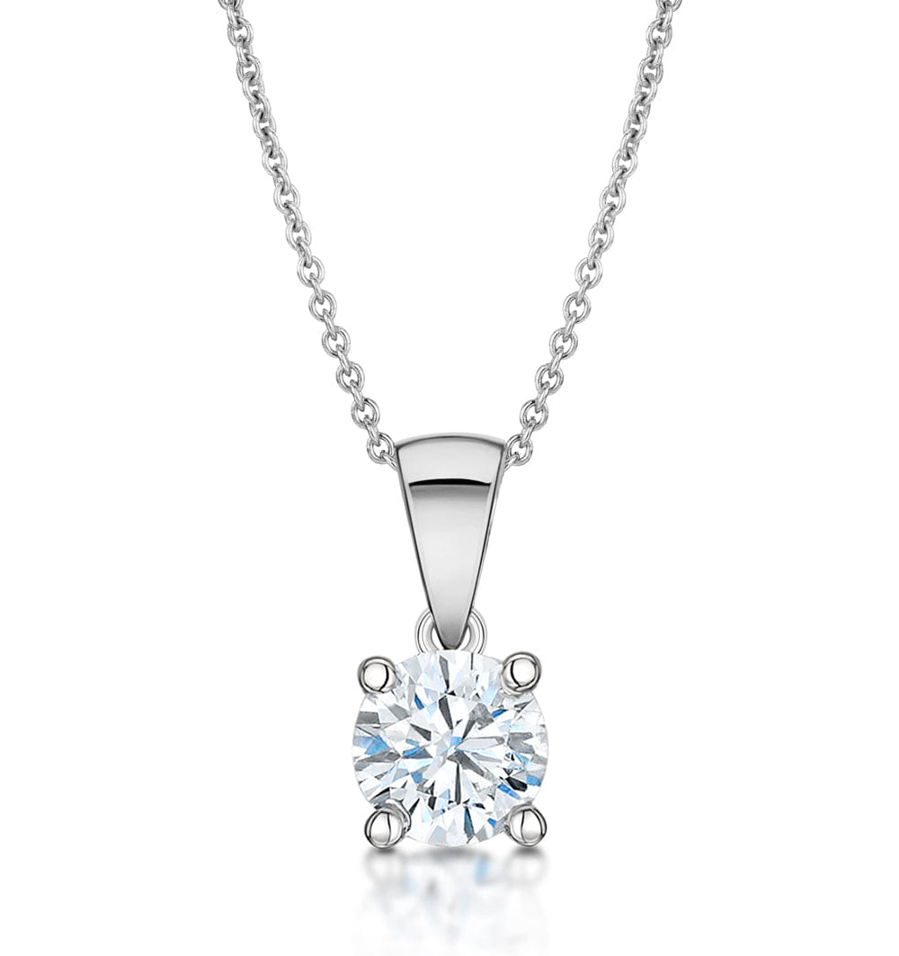 Chloe 1.00ct Lab Diamond Solitaire Necklace in Platinum F/VS1