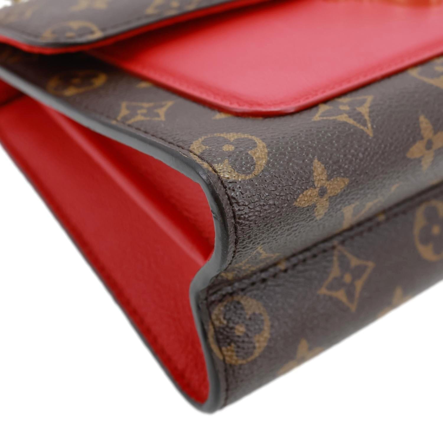 LOUIS VUITTON Victoire Monogram Canvas Shoulder Bag Cherry