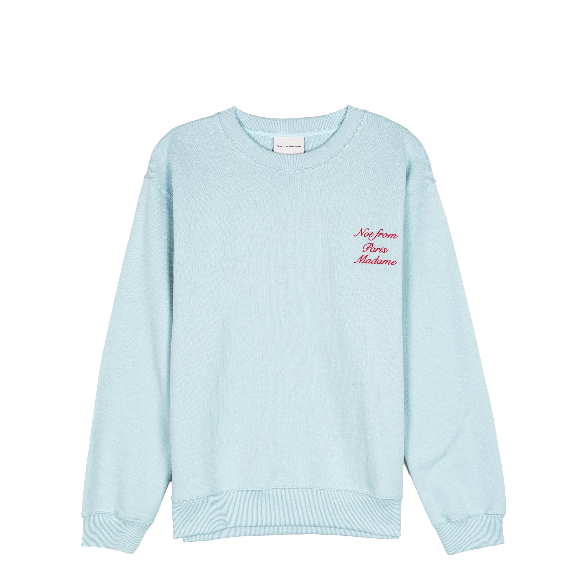 Drole de Monsieur Sweatshirt Slogan Calligraphy