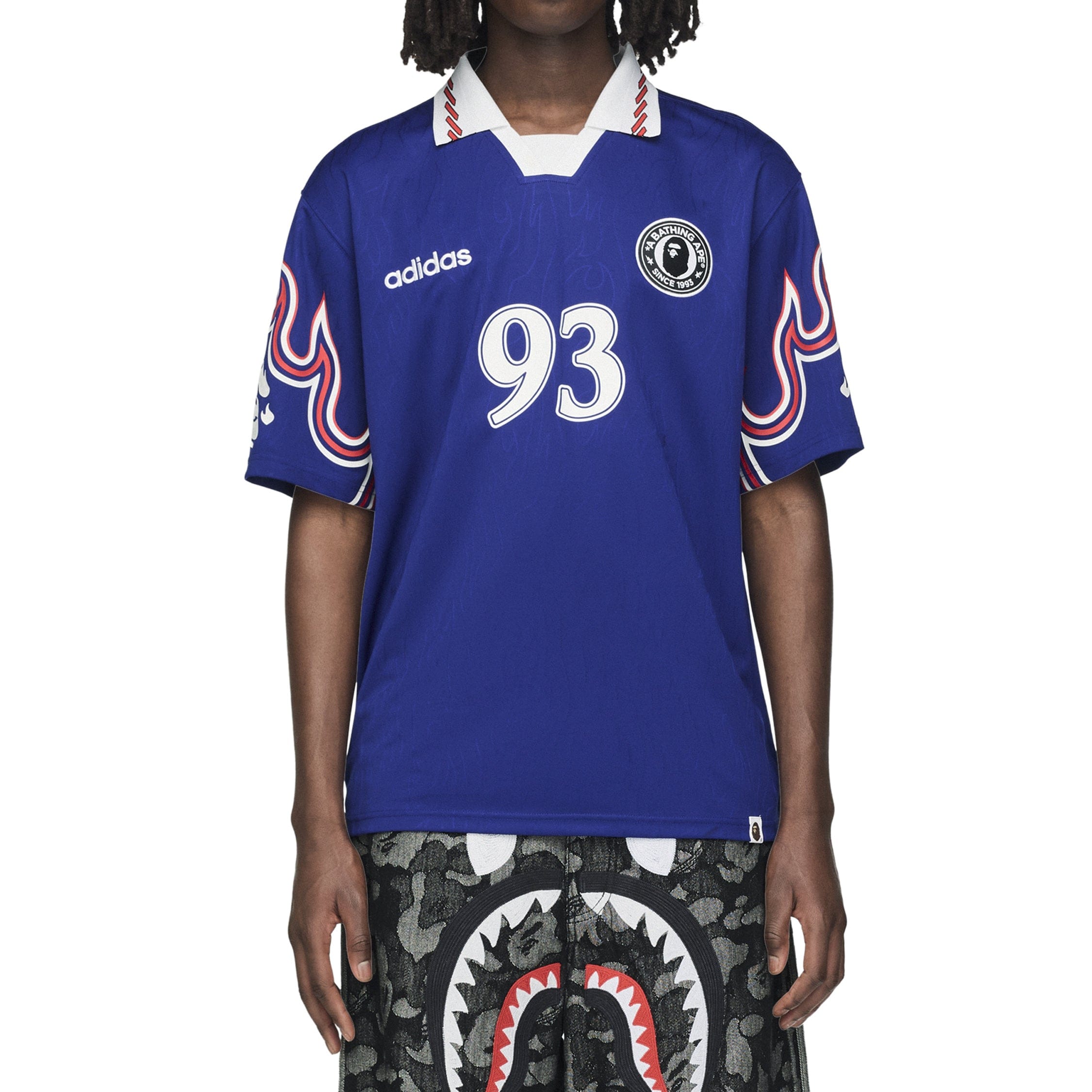Adidas x Bape Short Sleeve Flame Jersey