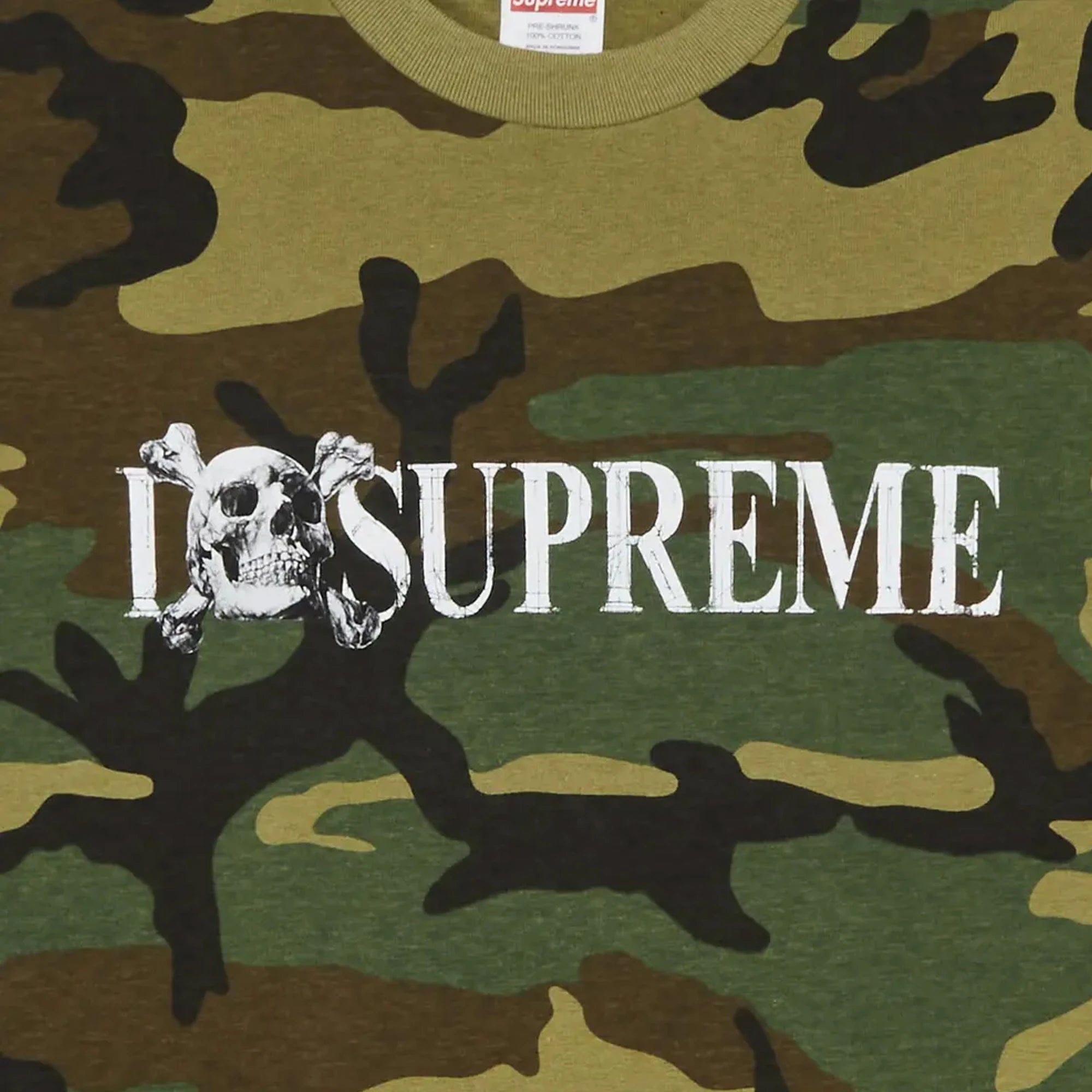 Supreme Skull Tee 'Woodland Camo' (2025)