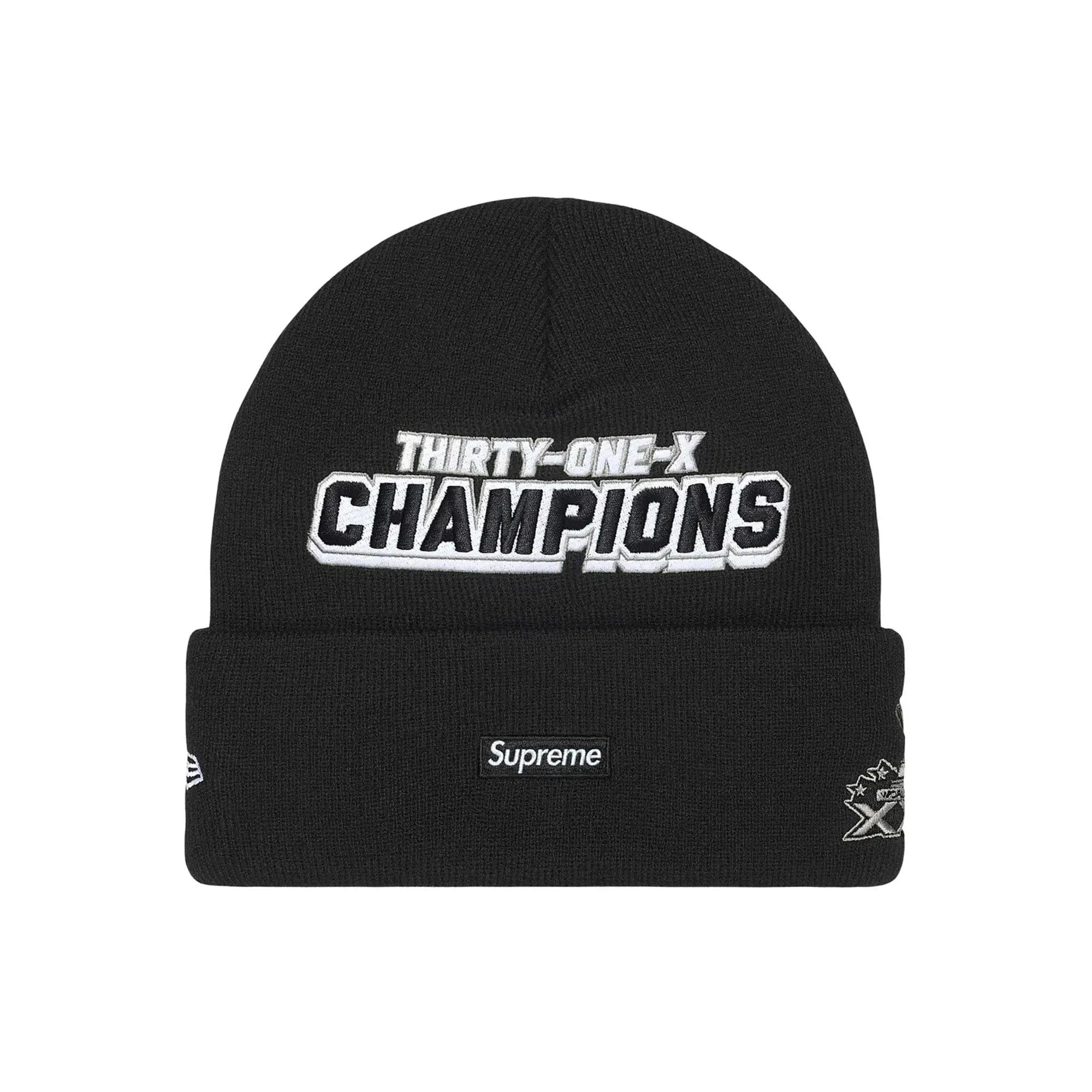 Supreme New Era Football Beanie 'Black' (2025)
