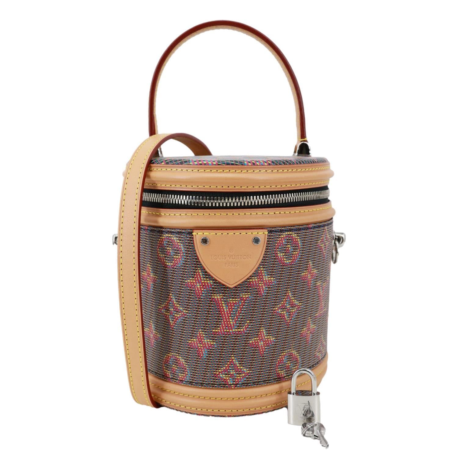 LOUIS VUITTON Cannes LV Pop Canvas Shoulder Bag Brown
