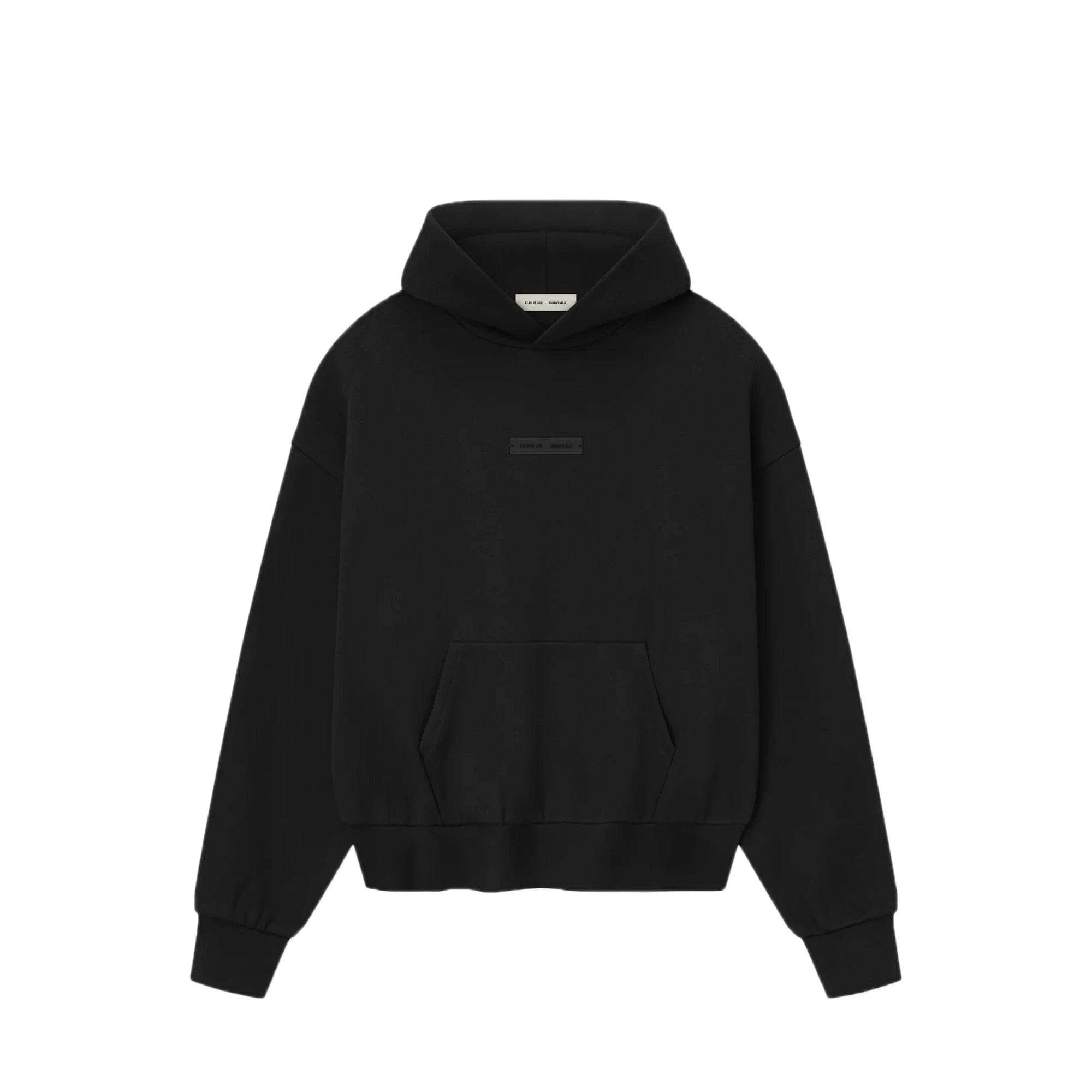 Fear of God Essentials Classic Fleece Hoodie 'Jet Black' (2025)