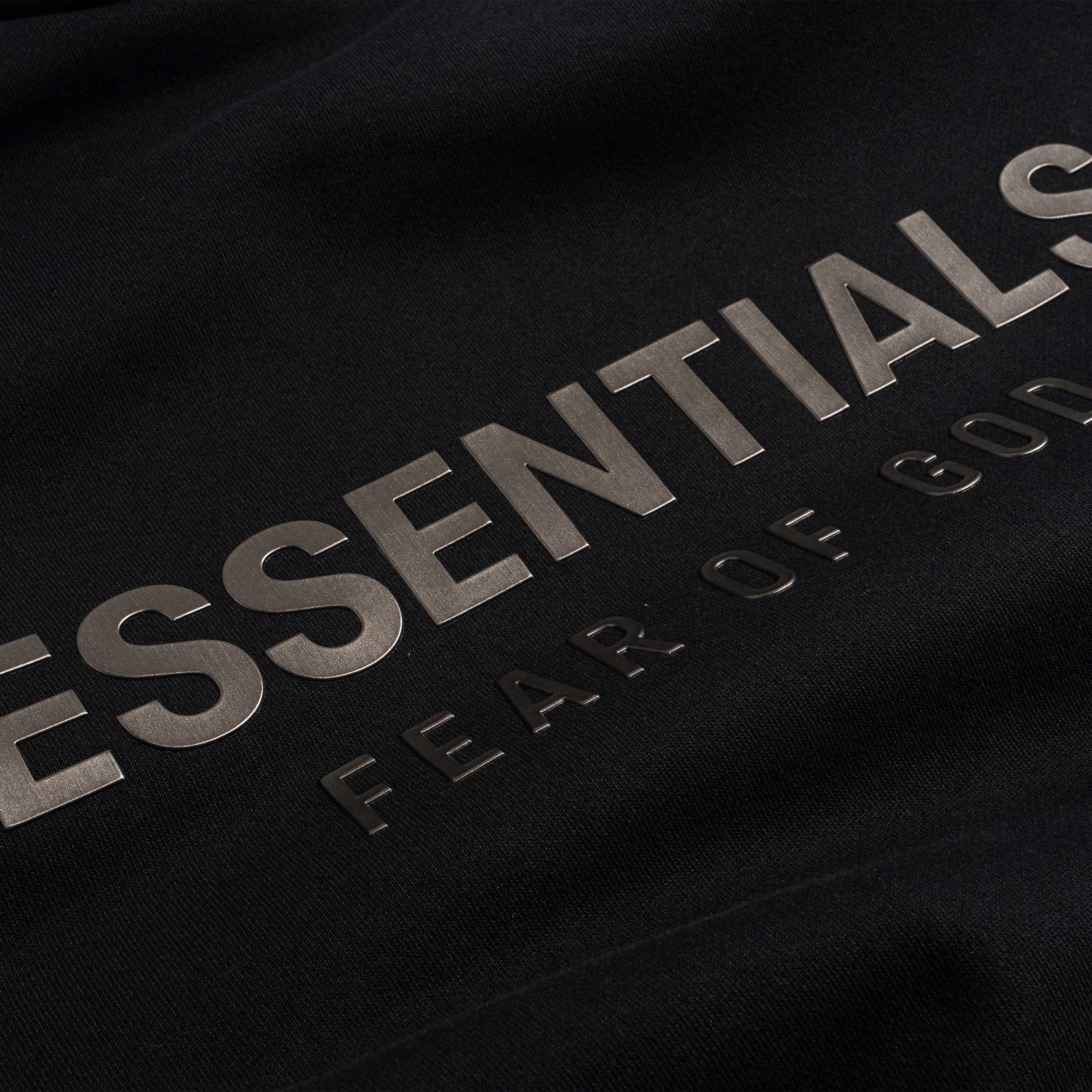 Fear of God Essentials Classic Fleece Hoodie 'Jet Black' (2025)