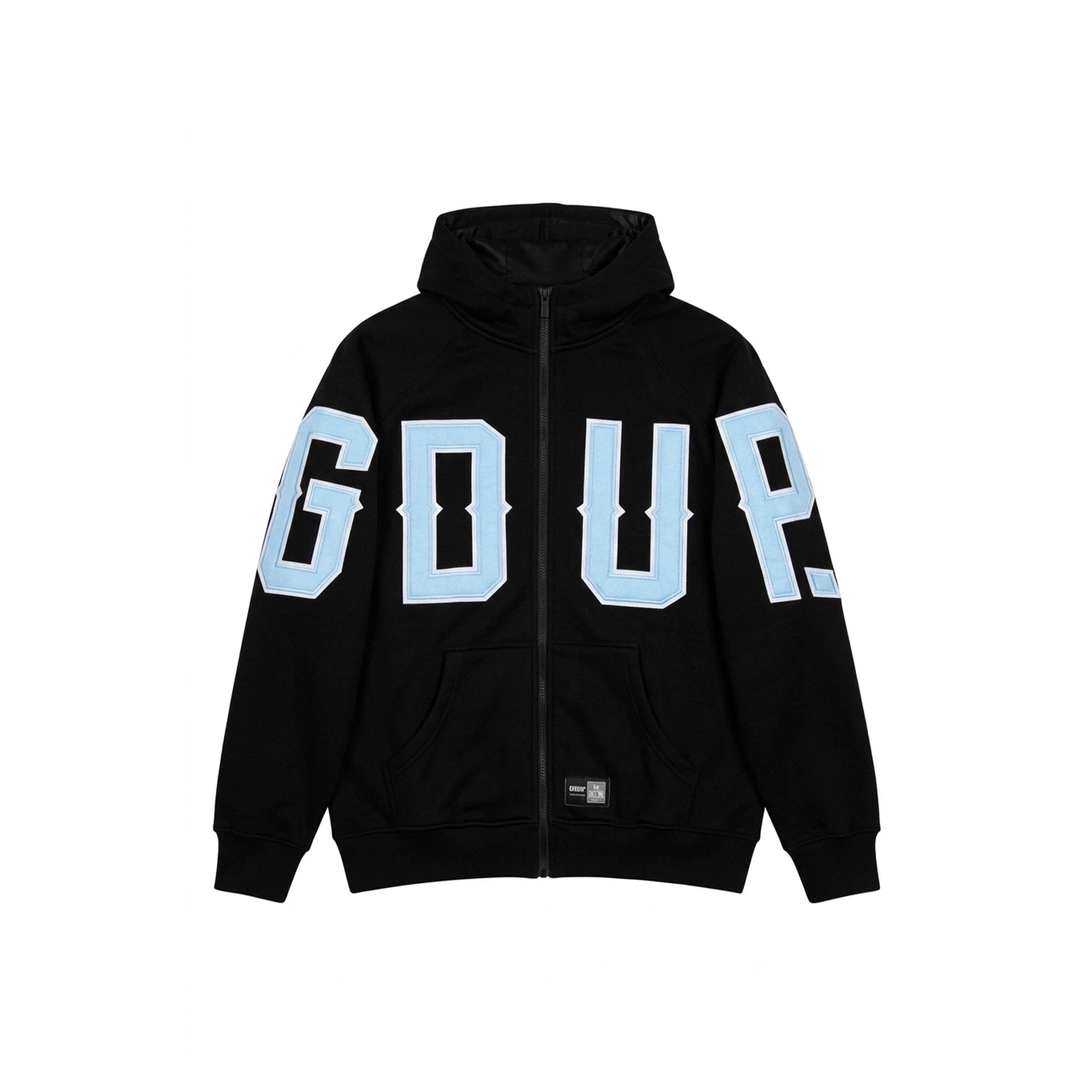 Geedup G.D.U.P Zip Hoodie 'Black / Cool Blue' (2026)