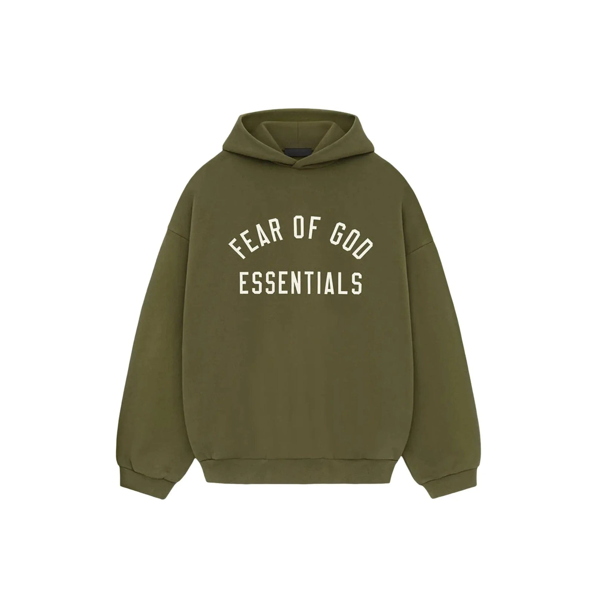 Fear of God Essentials Fleece Hoodie 'Military' (2024)