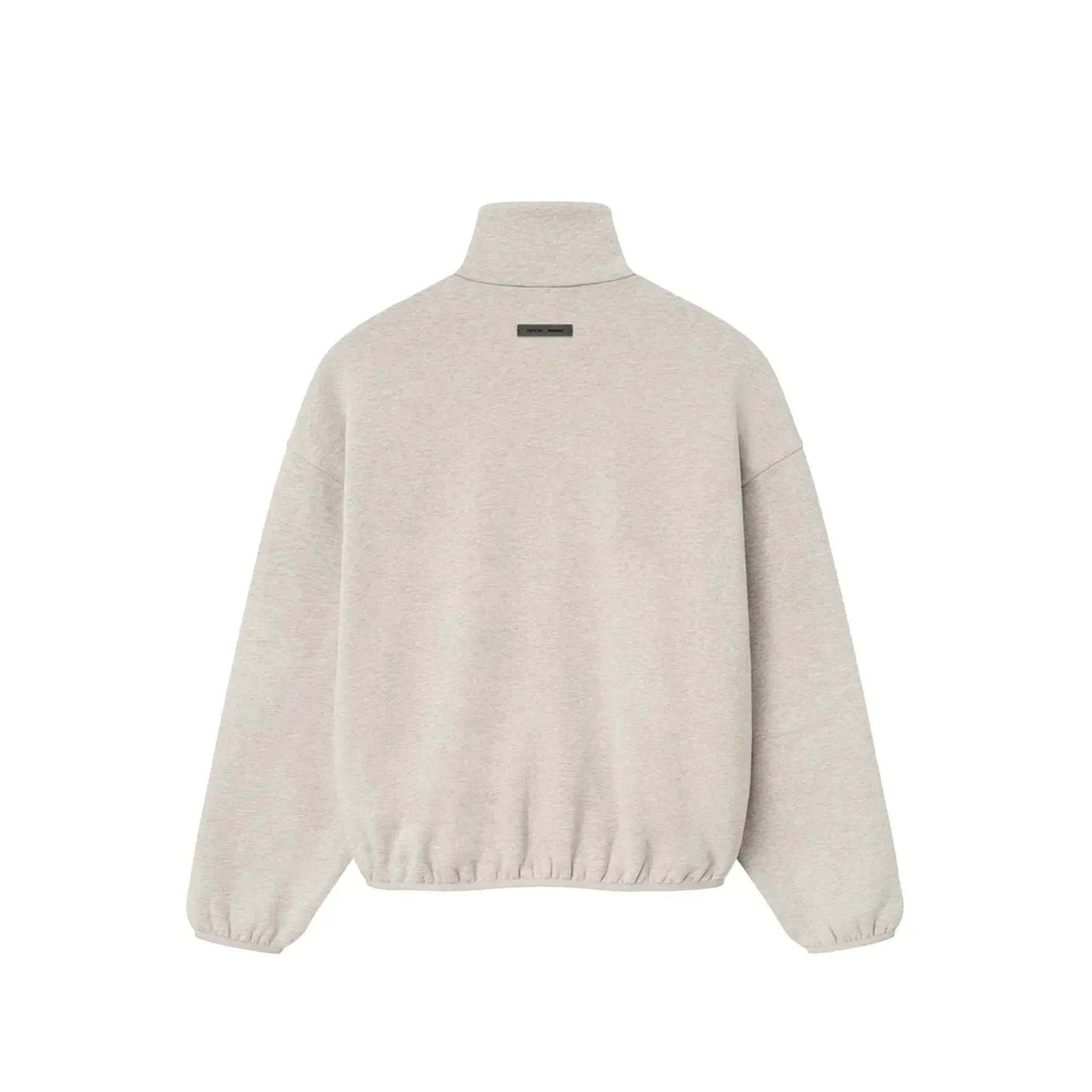 Fear of God Essentials Modern Fleece Piping Track Jacket 'Heather Stone / Cloud White' (2025)