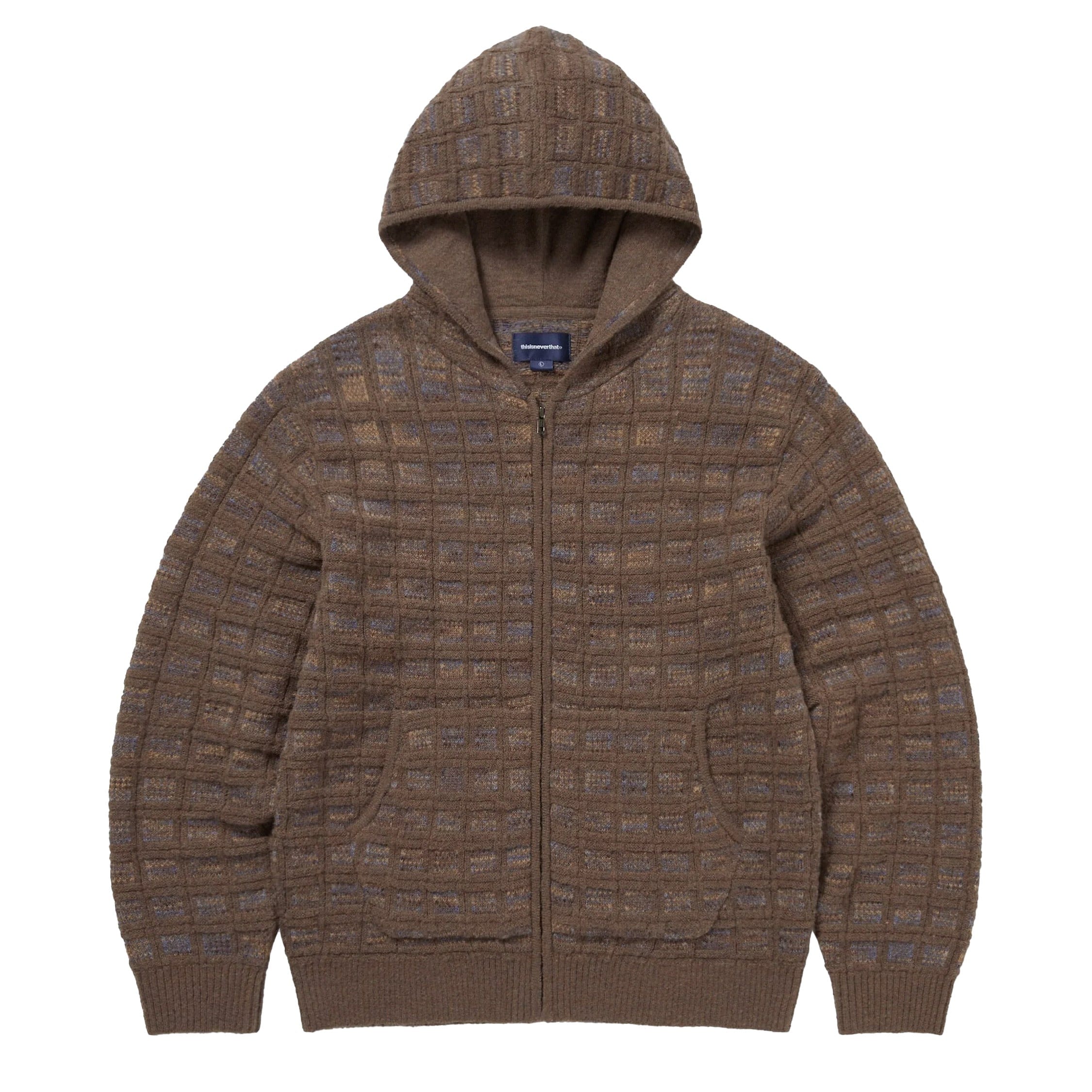 thisisneverthat Textured Knit Zip Hoodie