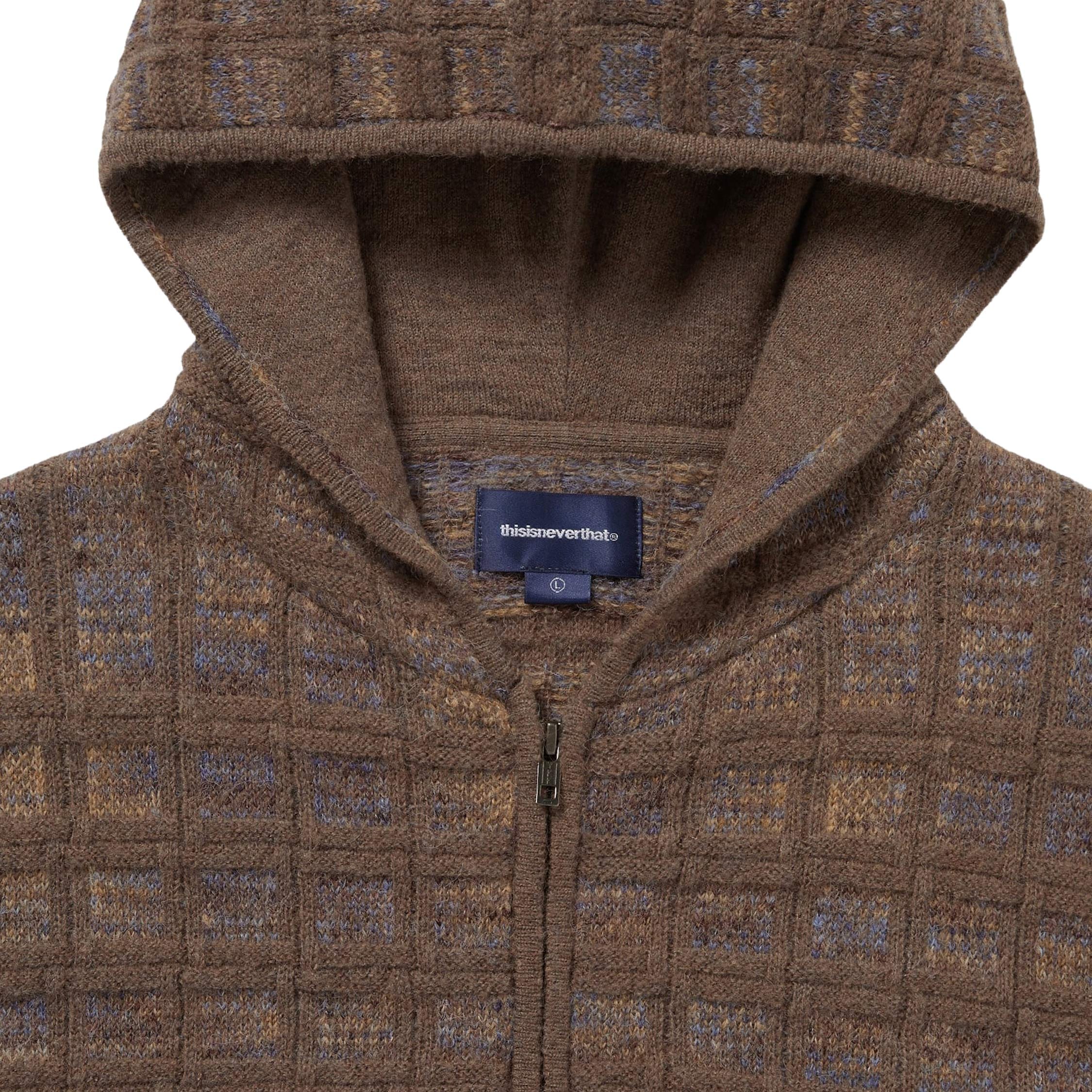 thisisneverthat Textured Knit Zip Hoodie
