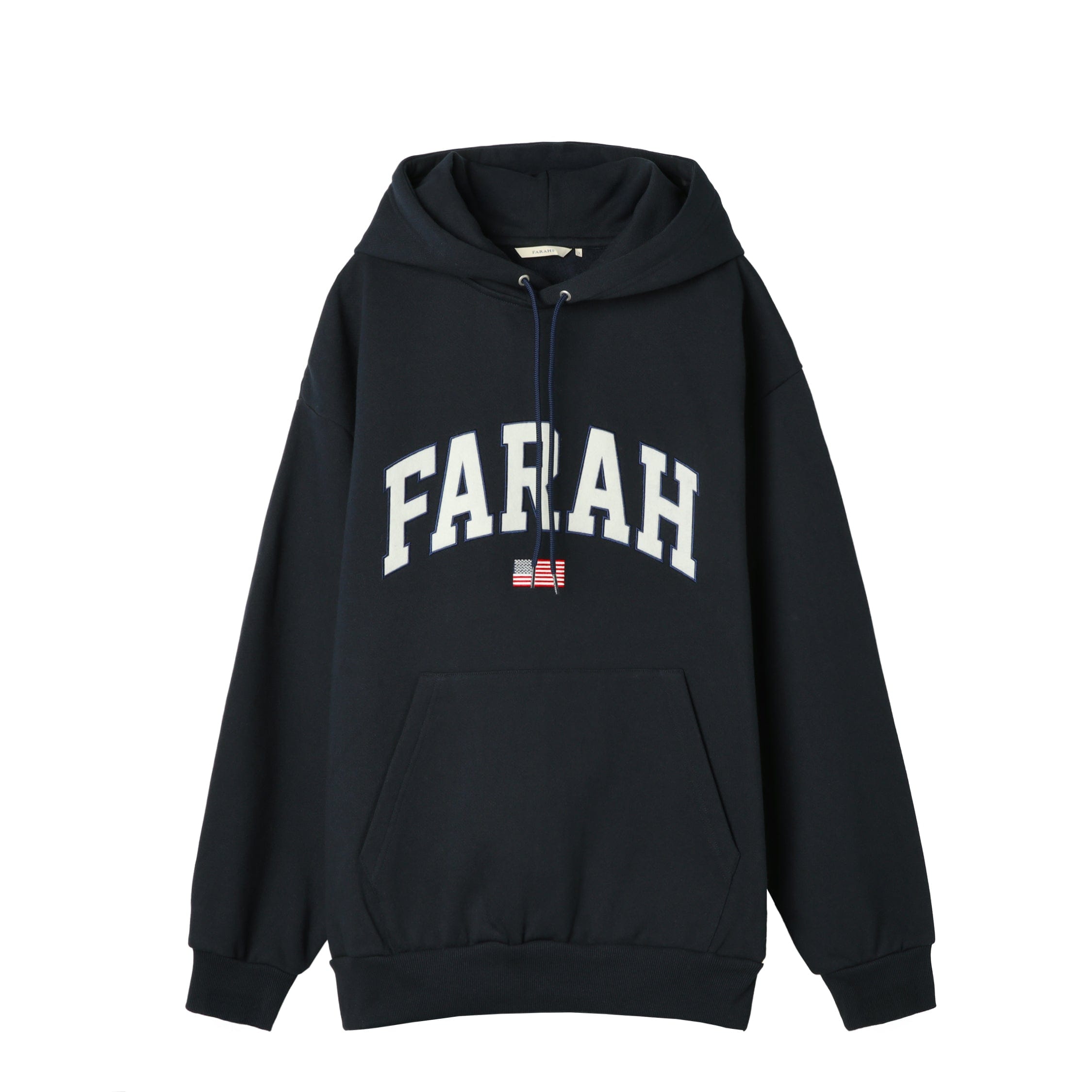 Farah Japan Embroidered Patch Logo Hoodie College Logo