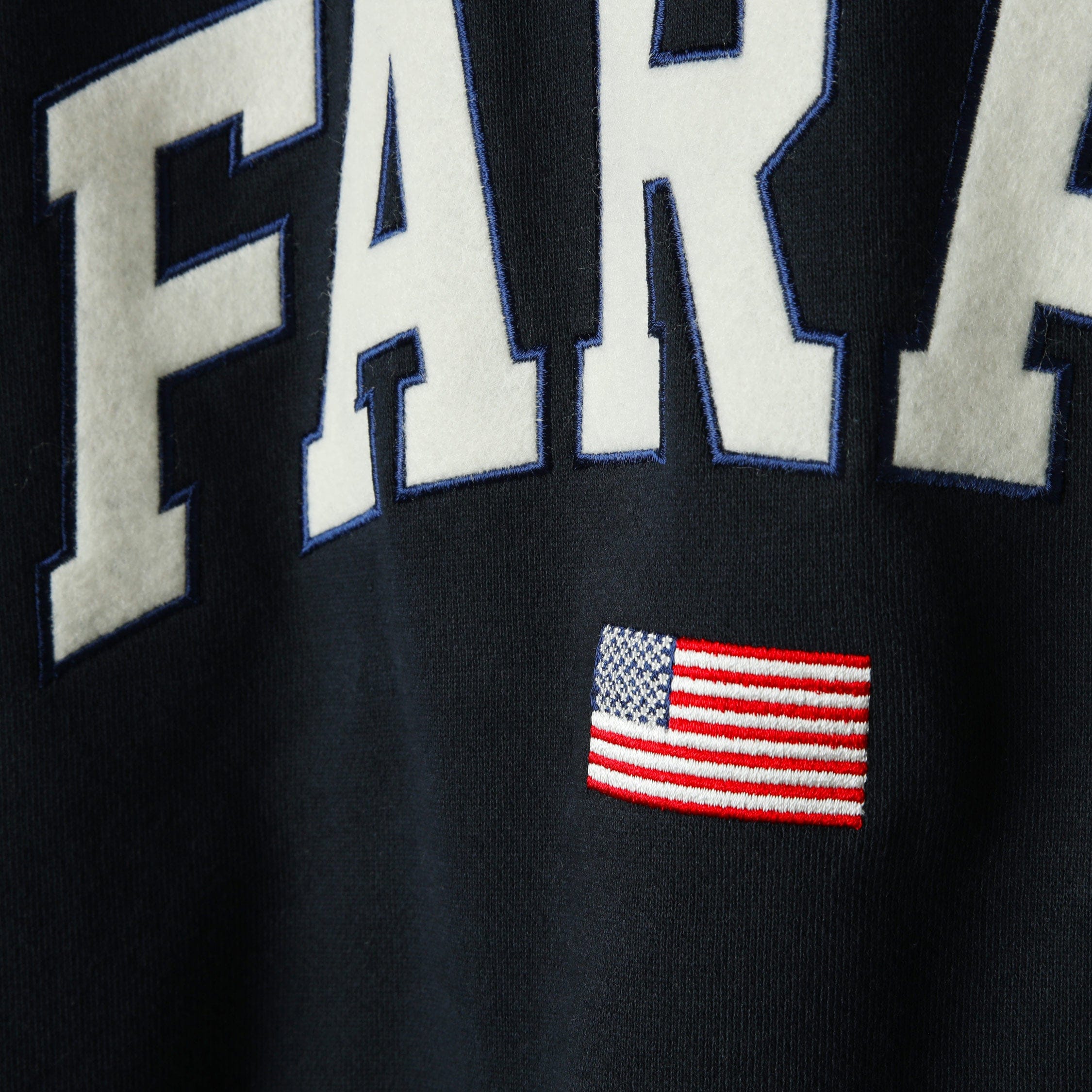 Farah Japan Embroidered Patch Logo Hoodie College Logo