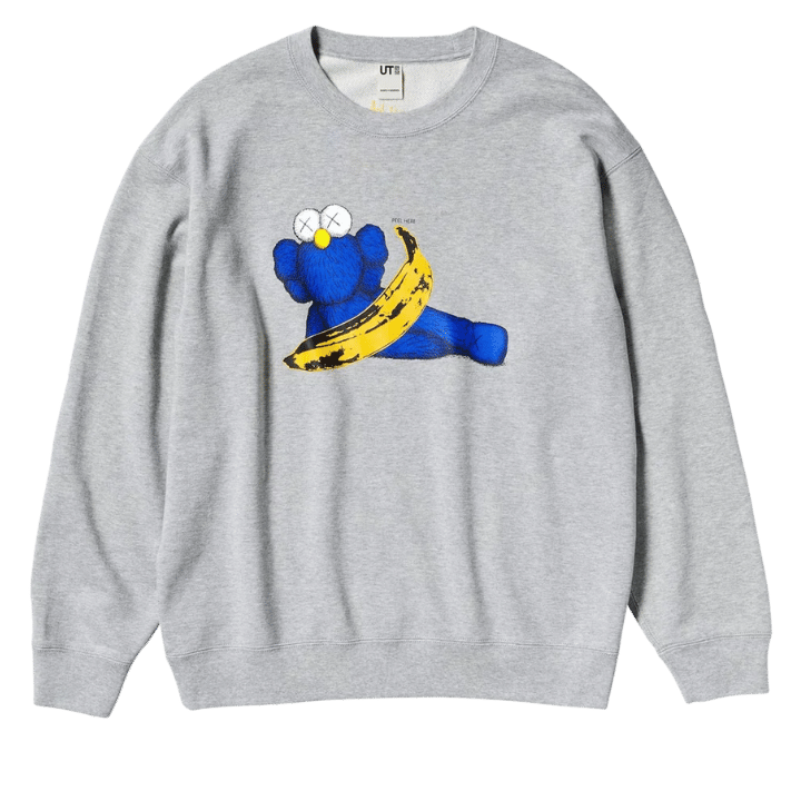 KAWS x Warhol Uniqlo Graphic Sweatshirt Grey