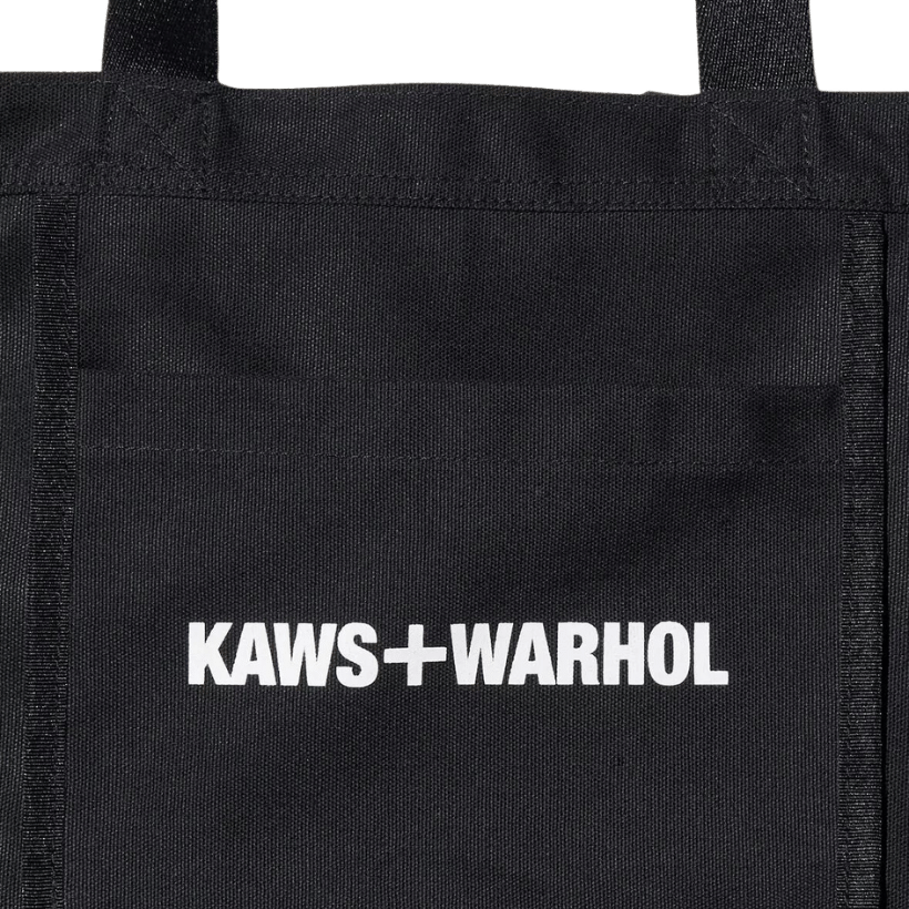 KAWS x Warhol Uniqlo 2Way Tote Bag Black