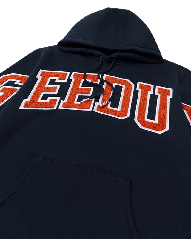 Geedup Team Logo Hoodie Navy Burnt Orange