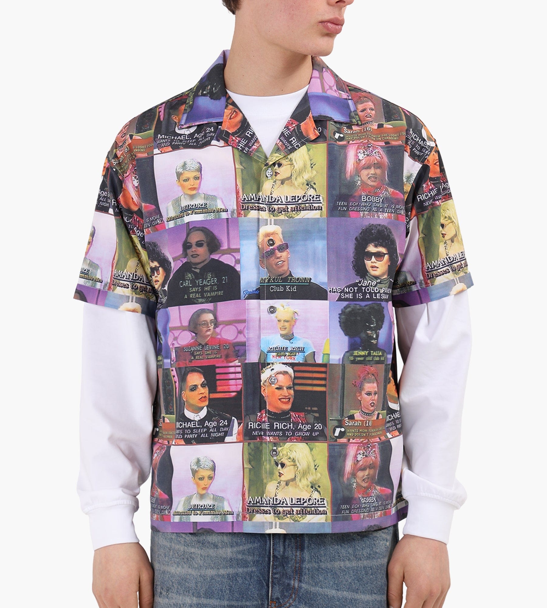 Sabbatical Faces Shirt Multi-Colour