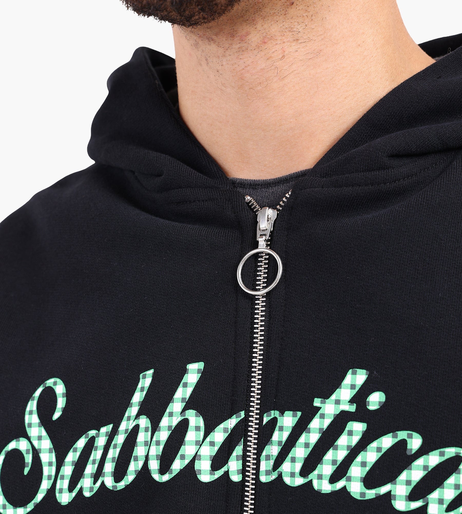 Sabbatical Tablecloth Zip Hoodie Black