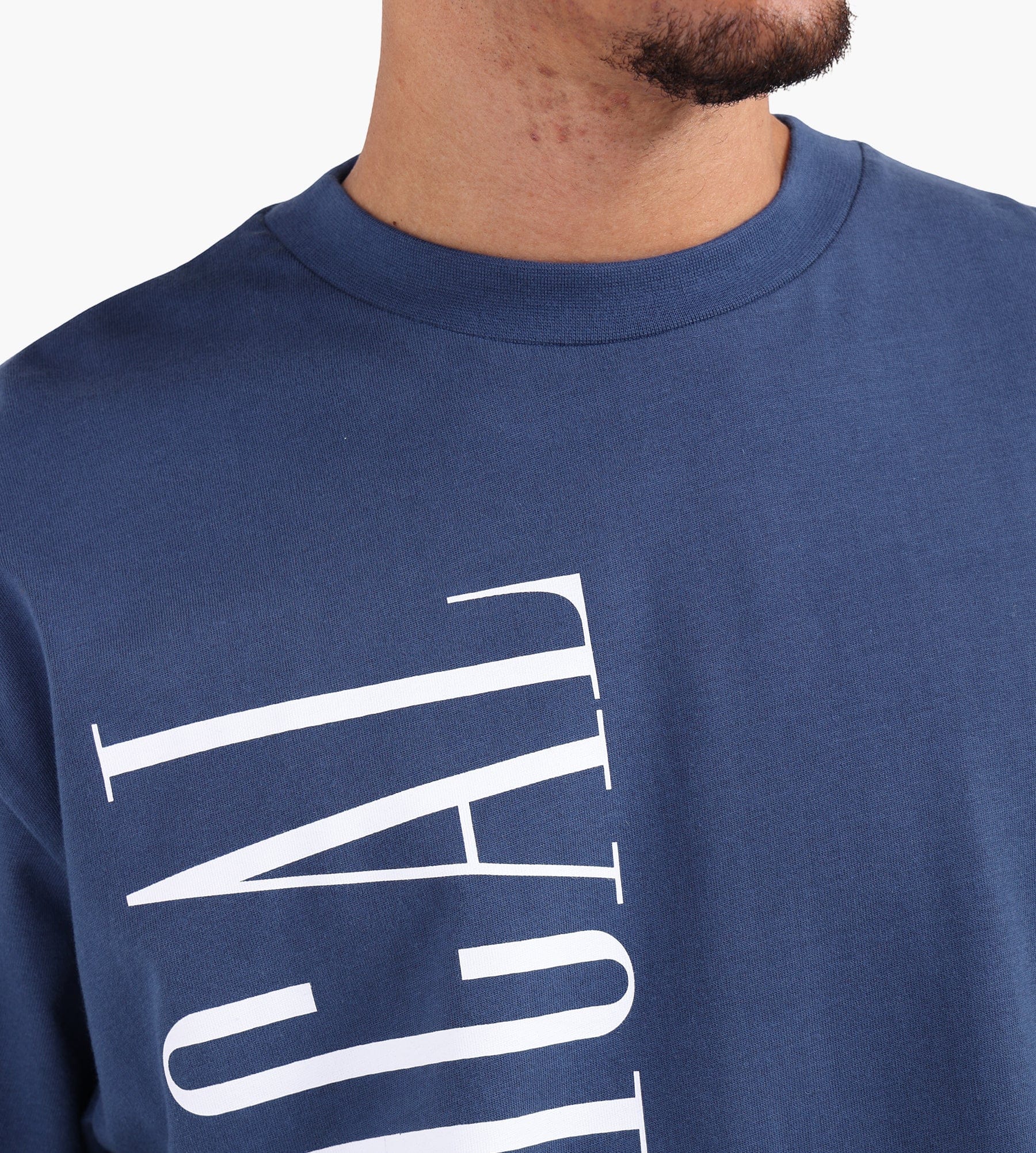 Sabbatical Logo T-Shirt Night Blue White