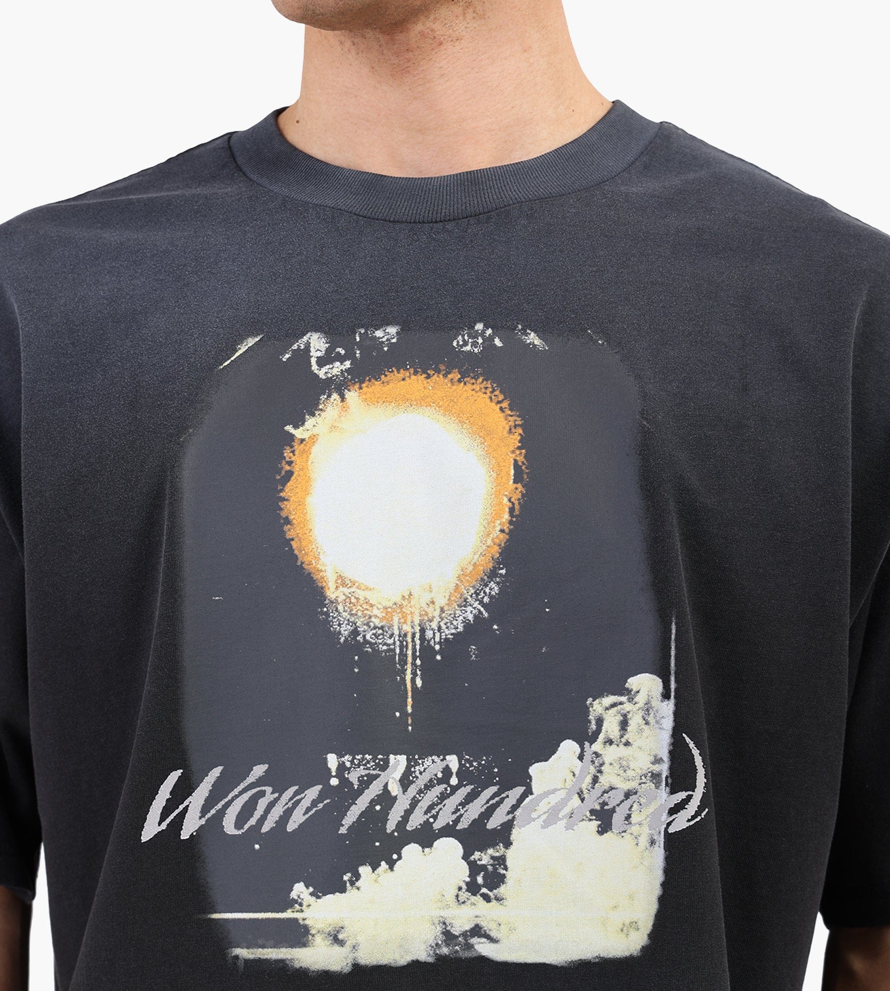 Won Hundred Houston Rocket T-shirt M Black COMB.