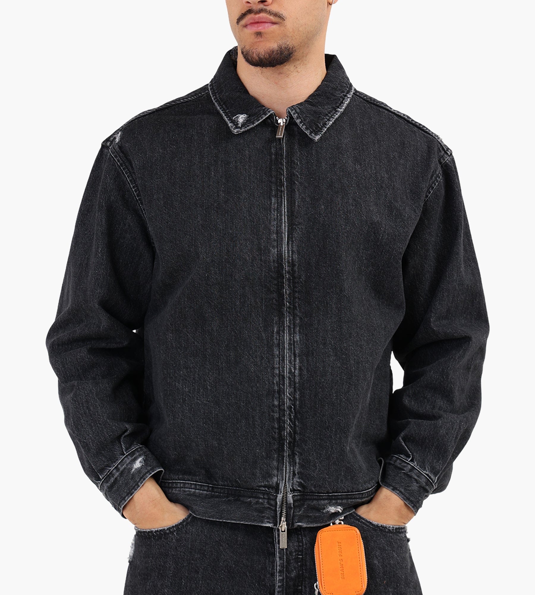 Bram's Fruit Denim Jacket Washed Black