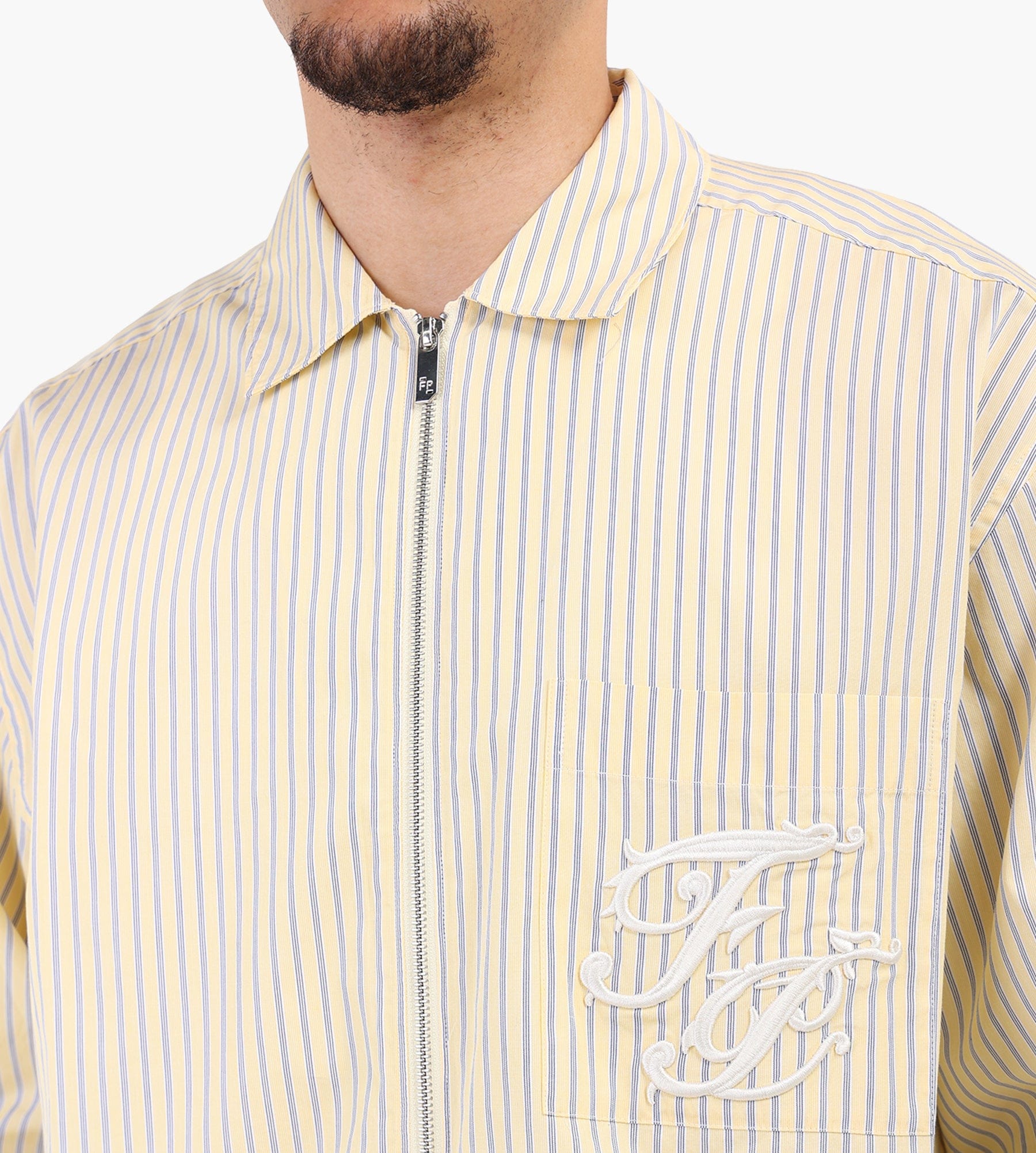 Filling Pieces Zip Shirt Sauterne