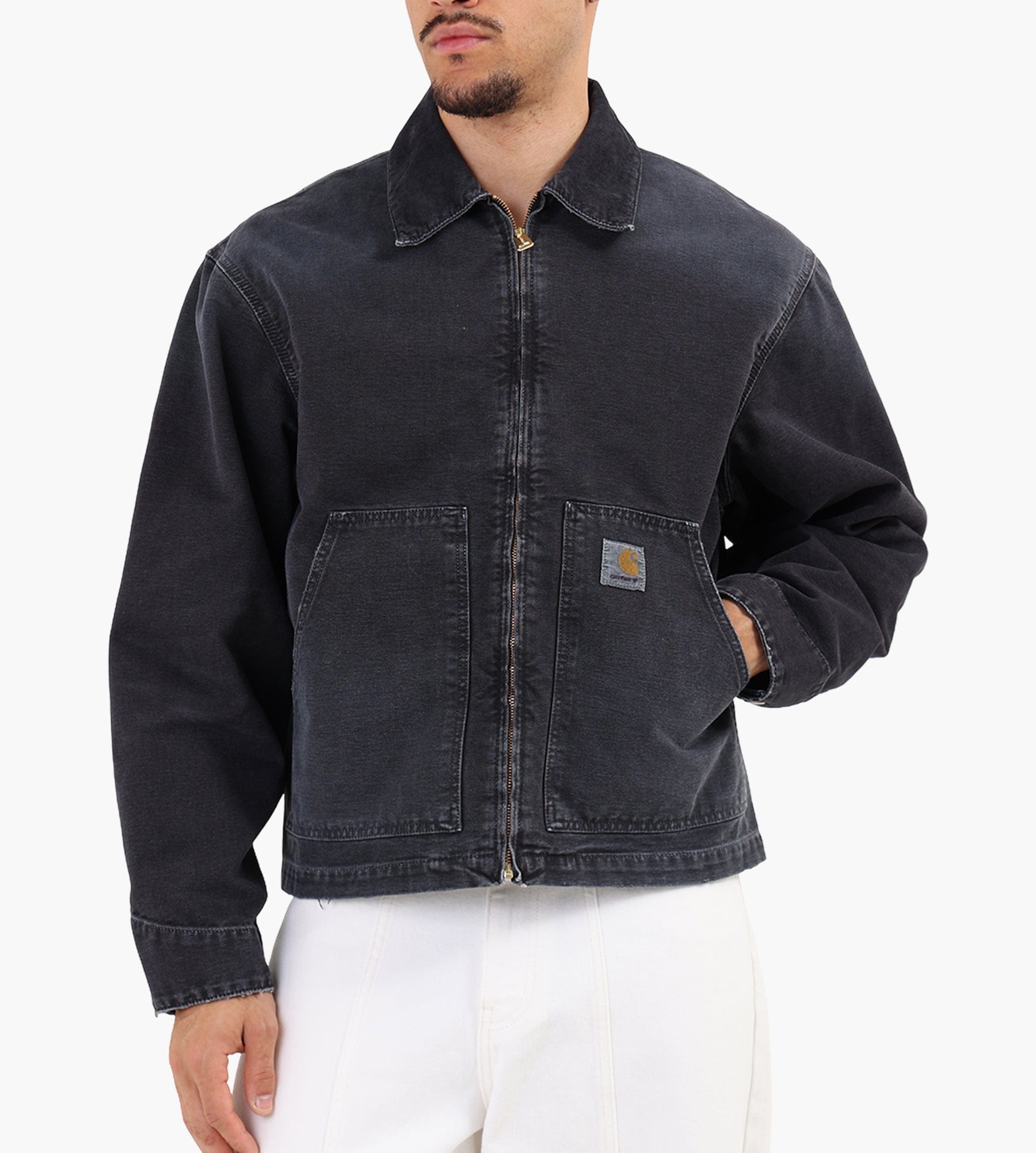 Carhartt WIP OG Arcan Jacket Black Black Destroy Wash