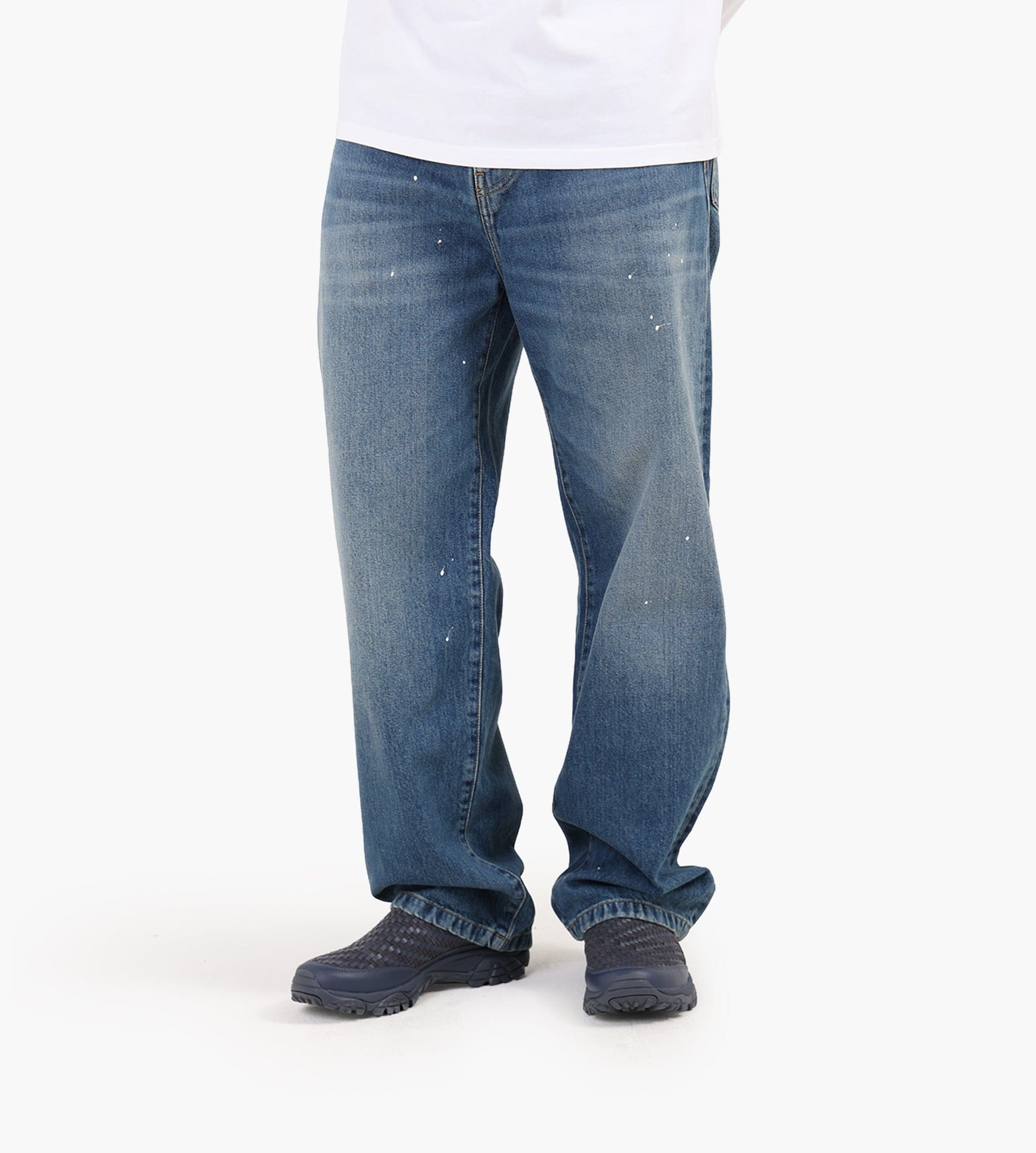 Carhartt WIP Landon Pant Blue Destroy Wash