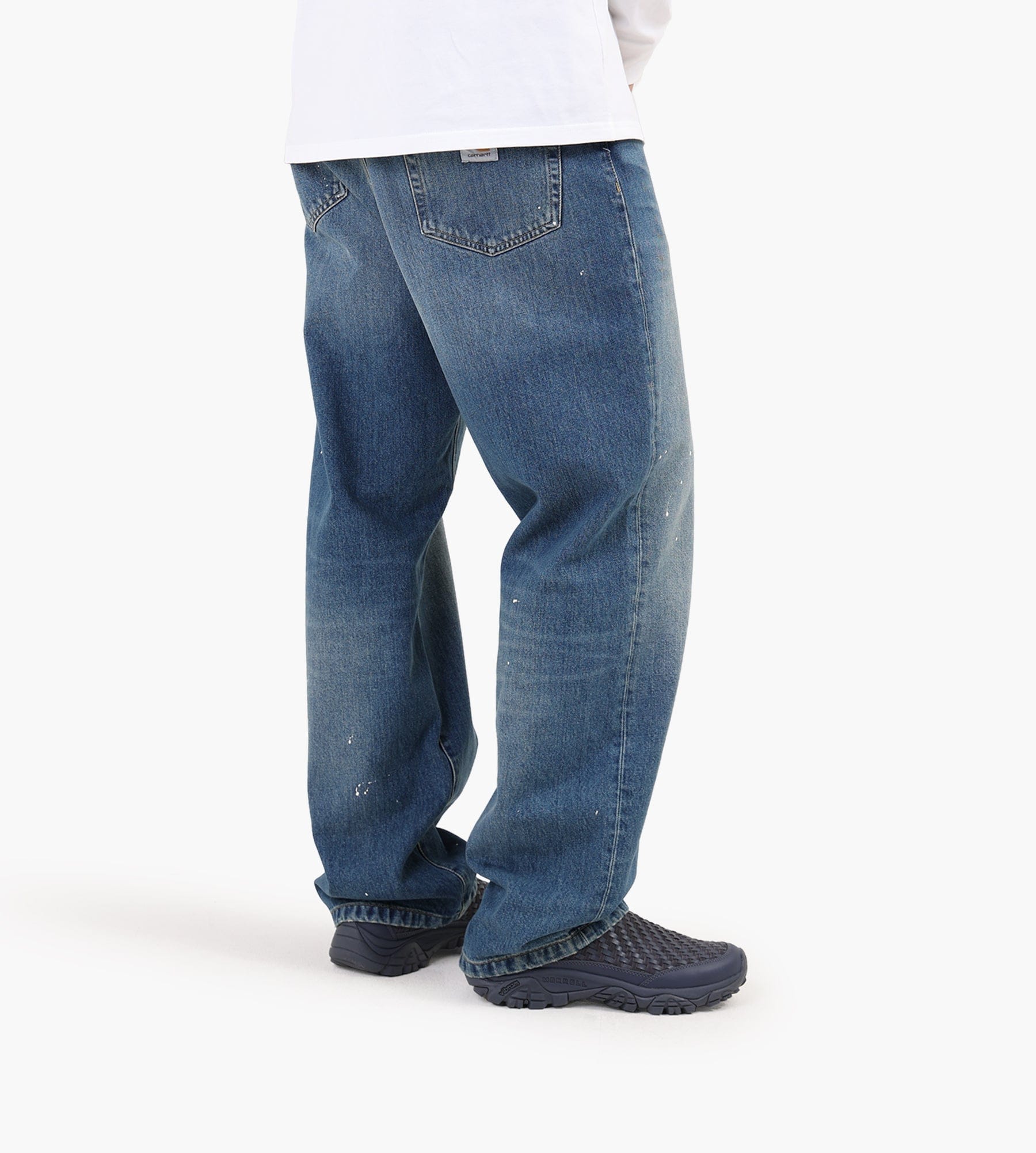 Carhartt WIP Landon Pant Blue Destroy Wash