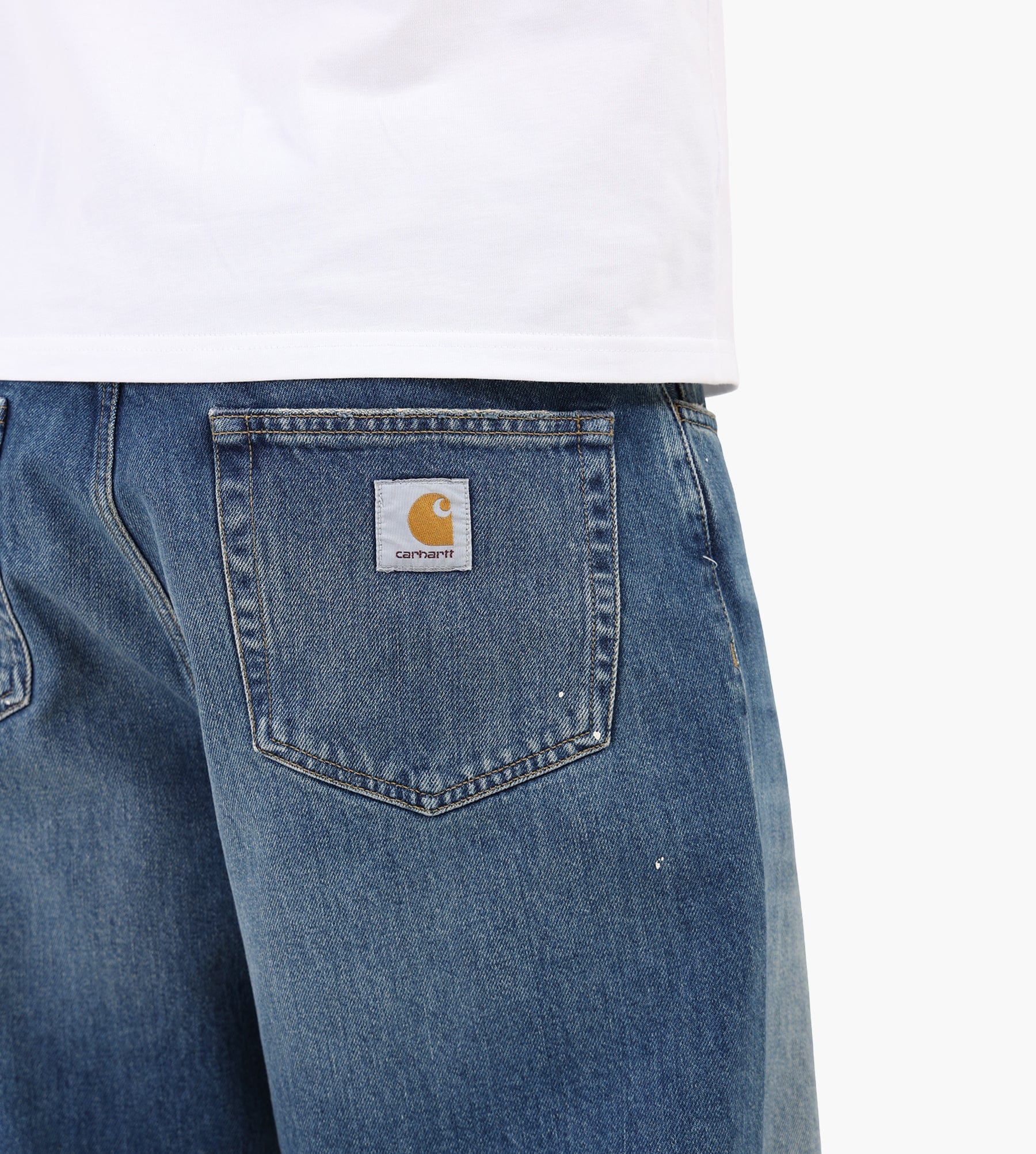 Carhartt WIP Landon Pant Blue Destroy Wash