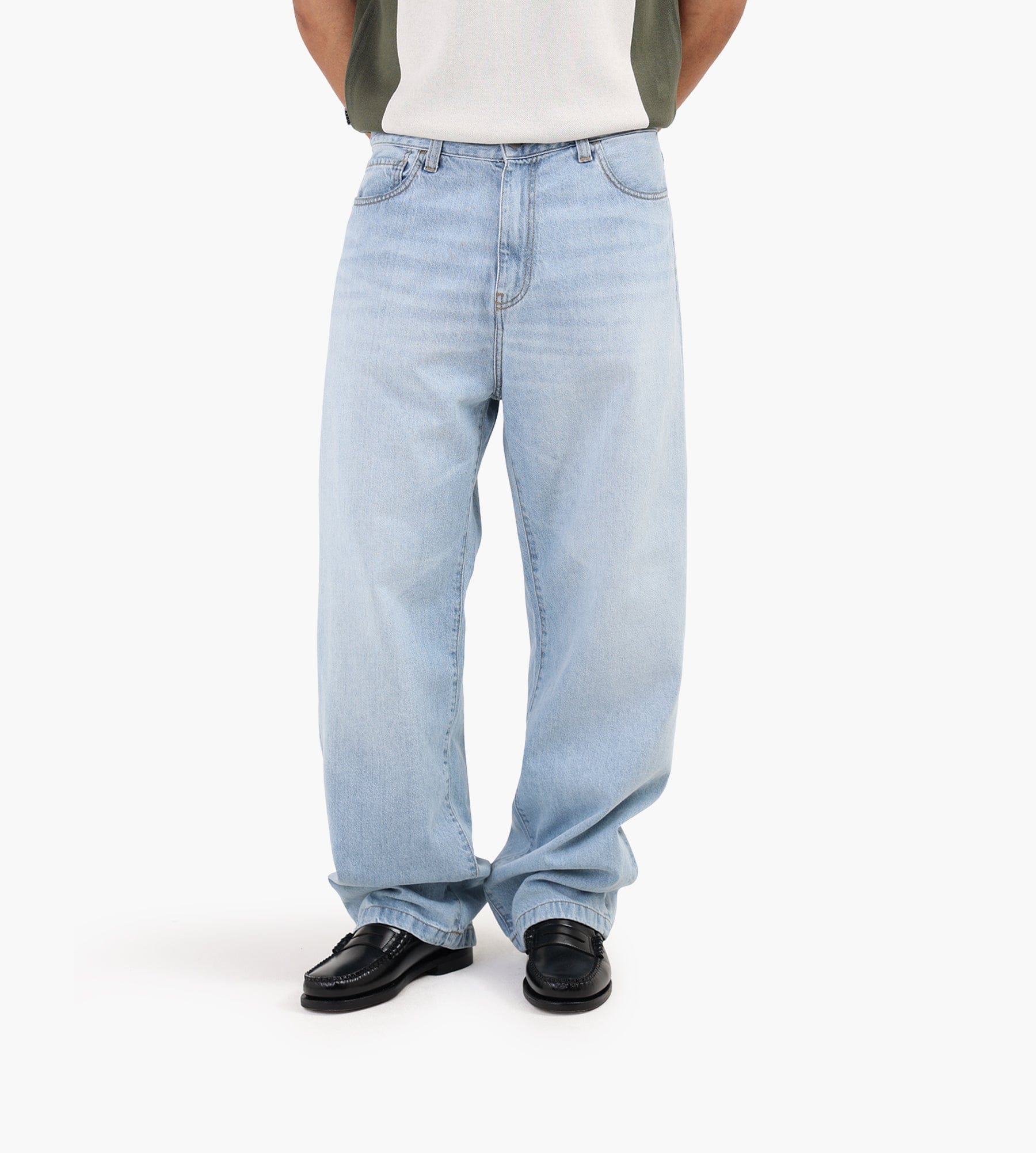 Carhartt WIP Landon Pant Blue Heavy Worn