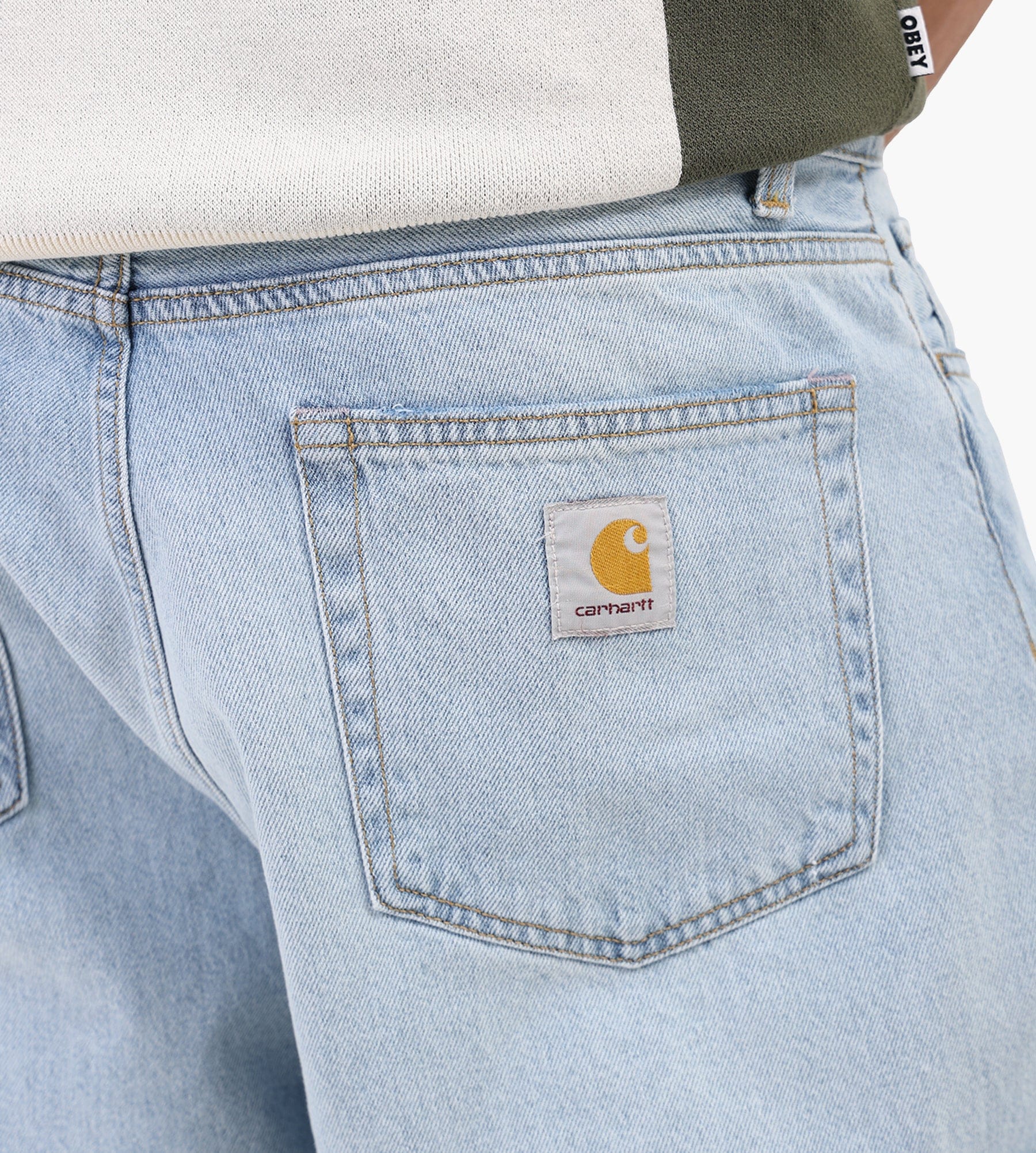 Carhartt WIP Landon Pant Blue Heavy Worn